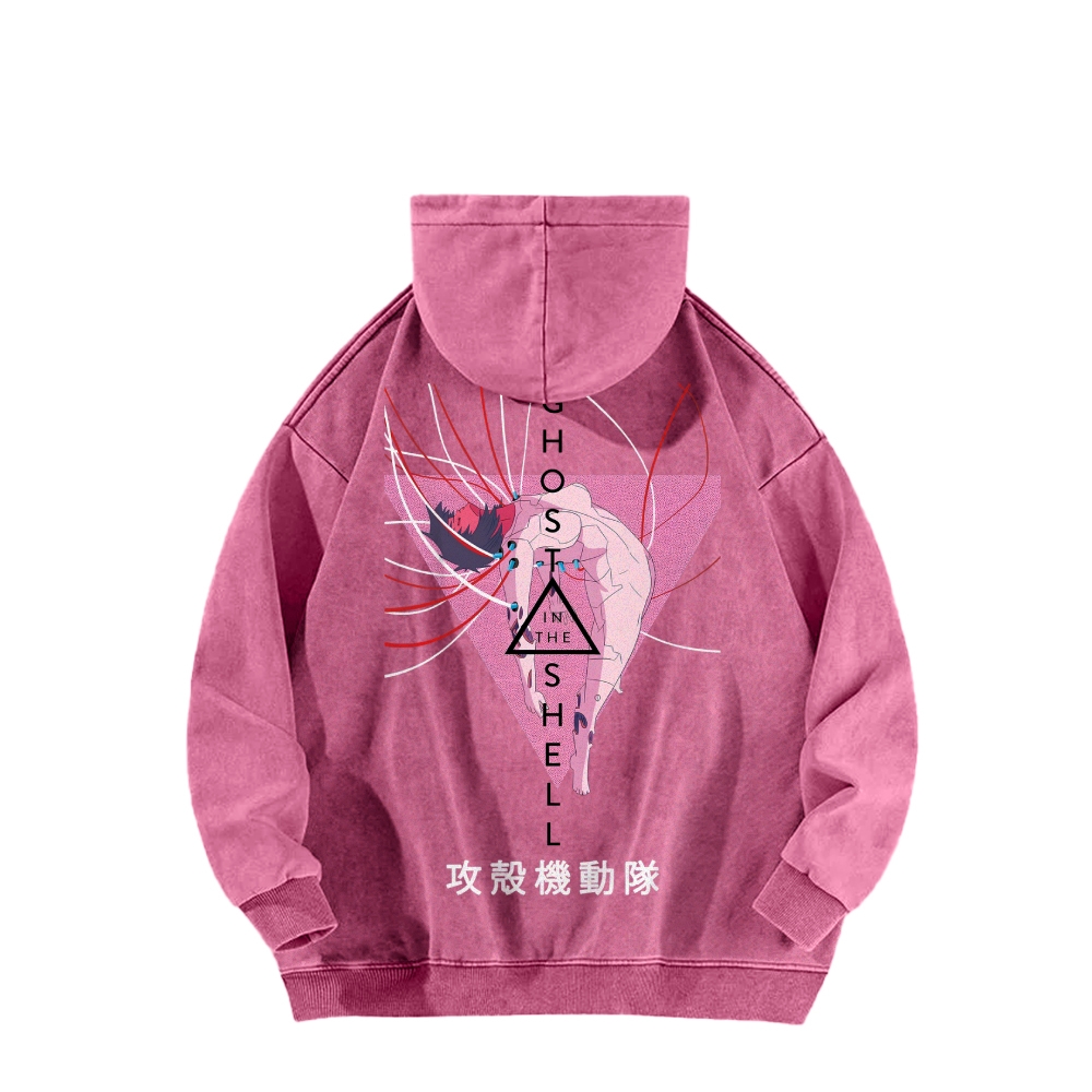 Ghost in the Shell Casual Washed Hoodie 2508002132