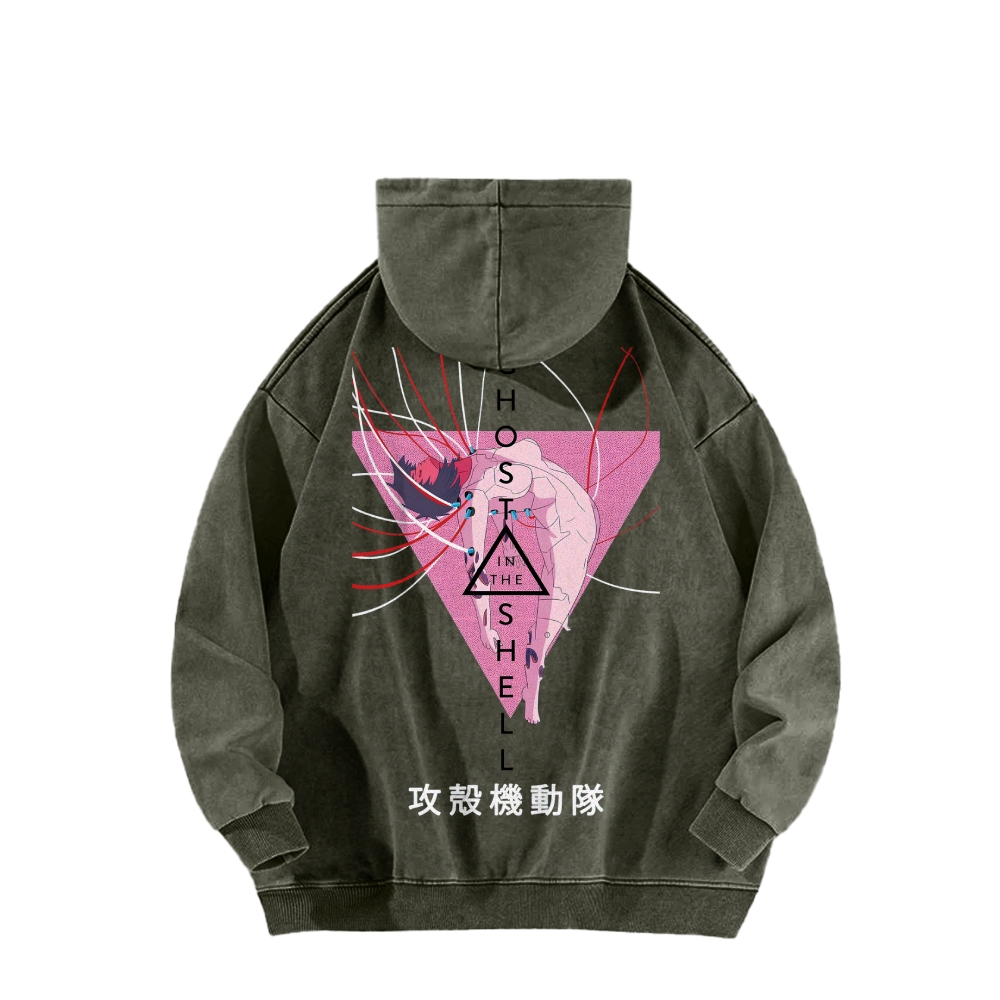 Ghost in the Shell Casual Washed Hoodie 2508002132