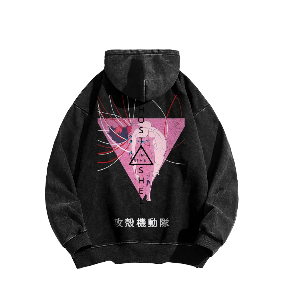 Ghost in the Shell Casual Washed Hoodie 2508002132