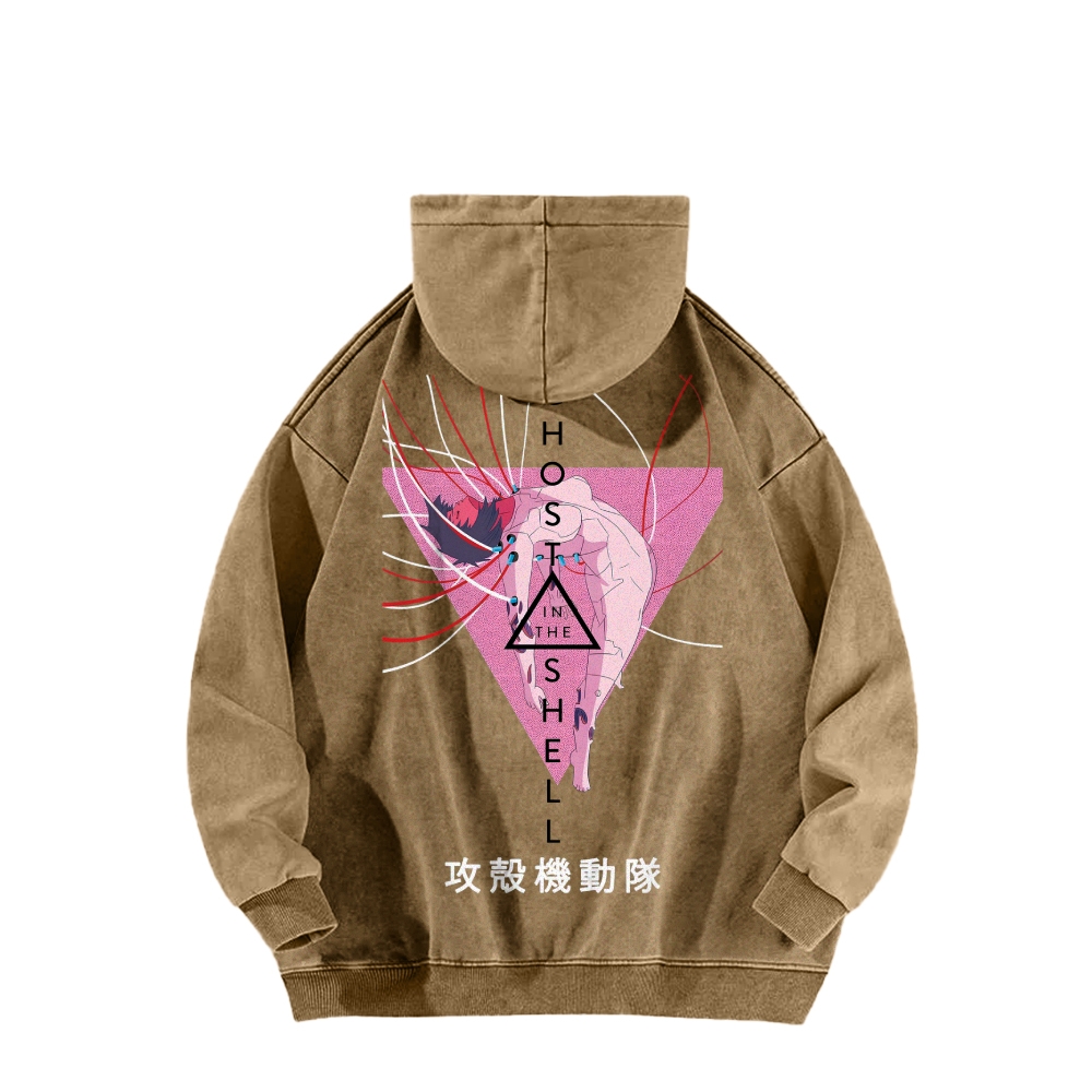 Ghost in the Shell Casual Washed Hoodie 2508002132