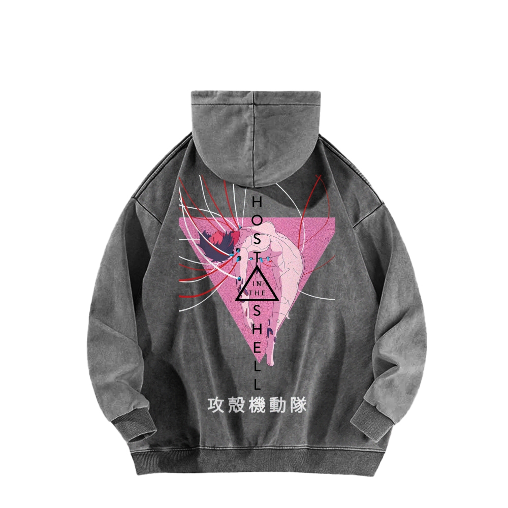 Ghost in the Shell Casual Washed Hoodie 2508002132