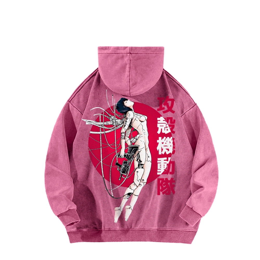 Ghost in the Shell Casual Washed Hoodie 2508002156