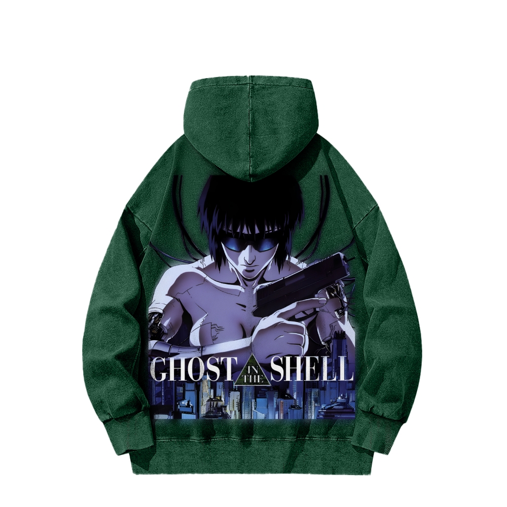 Ghost in the Shell Casual Washed Hoodie 2508002160