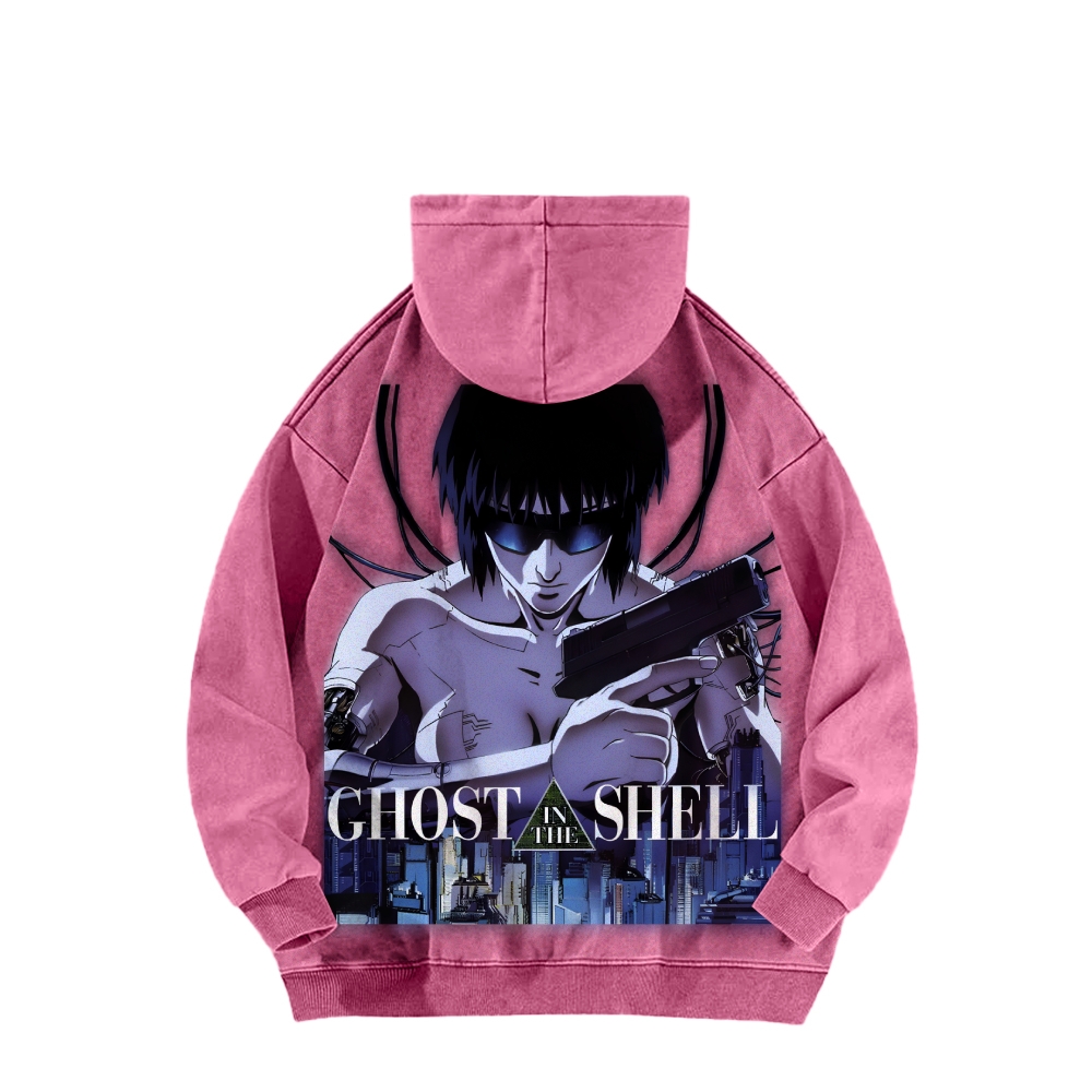 Ghost in the Shell Casual Washed Hoodie 2508002160