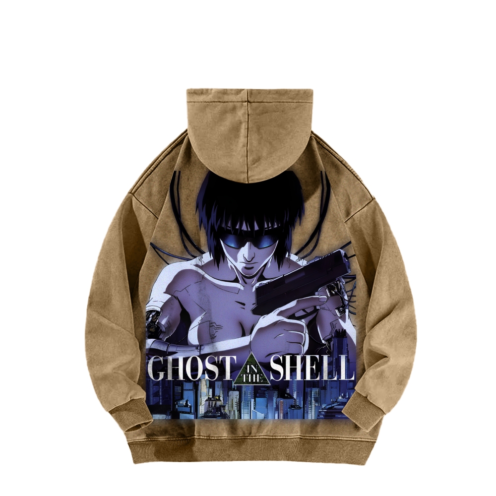 Ghost in the Shell Casual Washed Hoodie 2508002160
