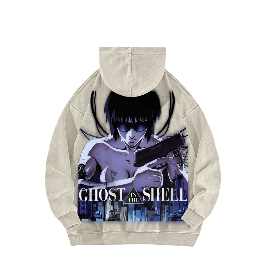 Ghost in the Shell Casual Washed Hoodie 2508002160