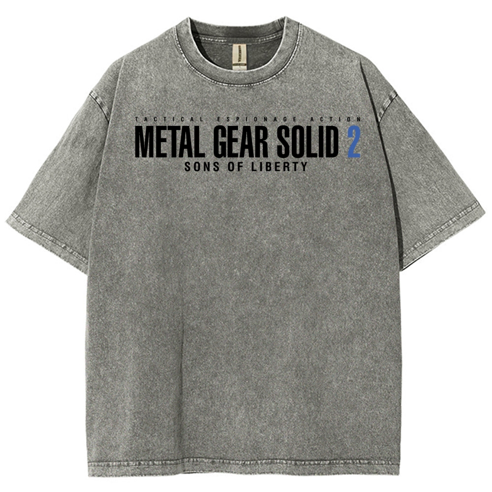 Metal Gear Solid Unisex Fit Washed T-Shirt 2508004208