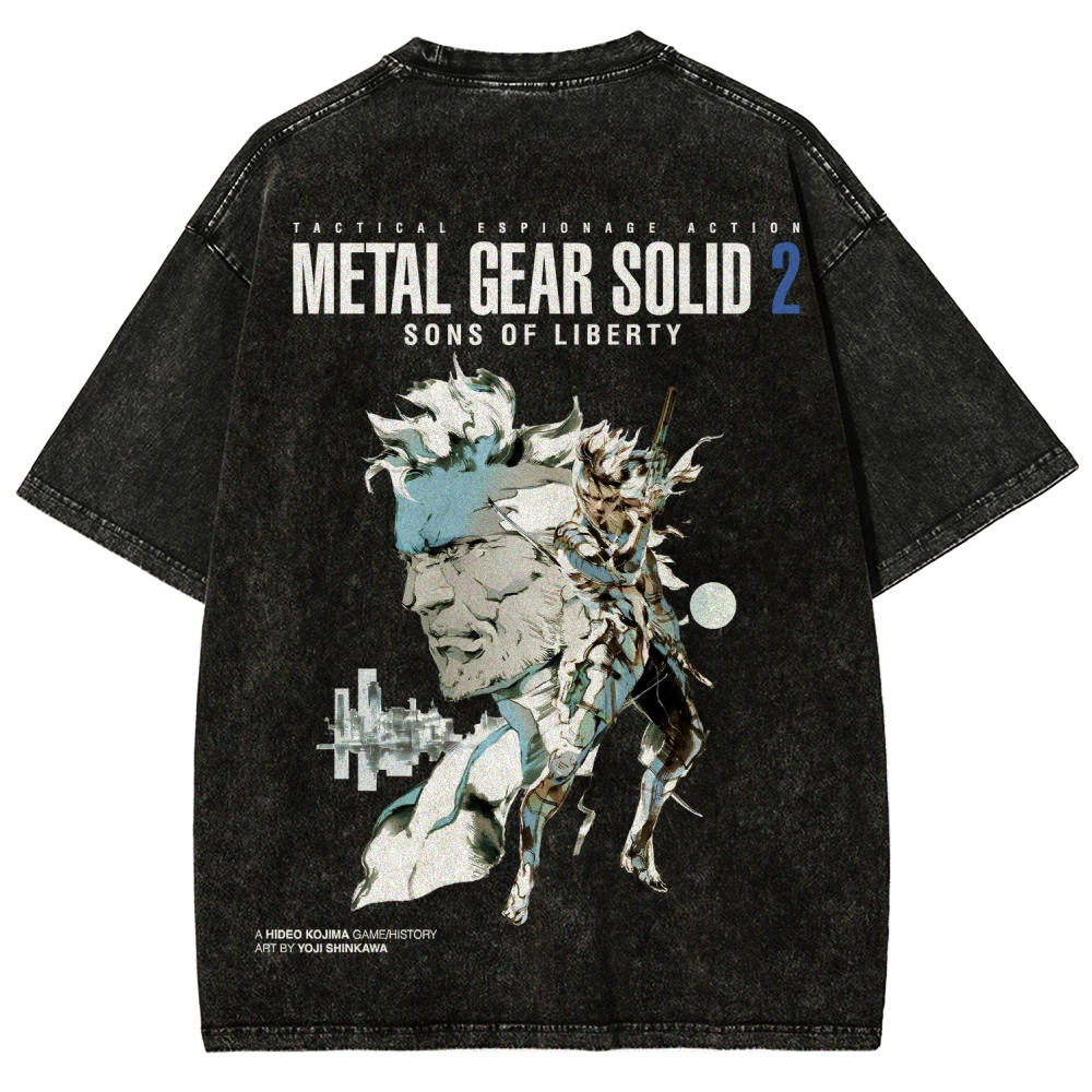 Metal Gear Solid Unisex Fit Washed T-Shirt 2508004208