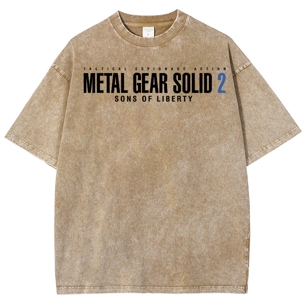 Metal Gear Solid Unisex Fit Washed T-Shirt 2508004208
