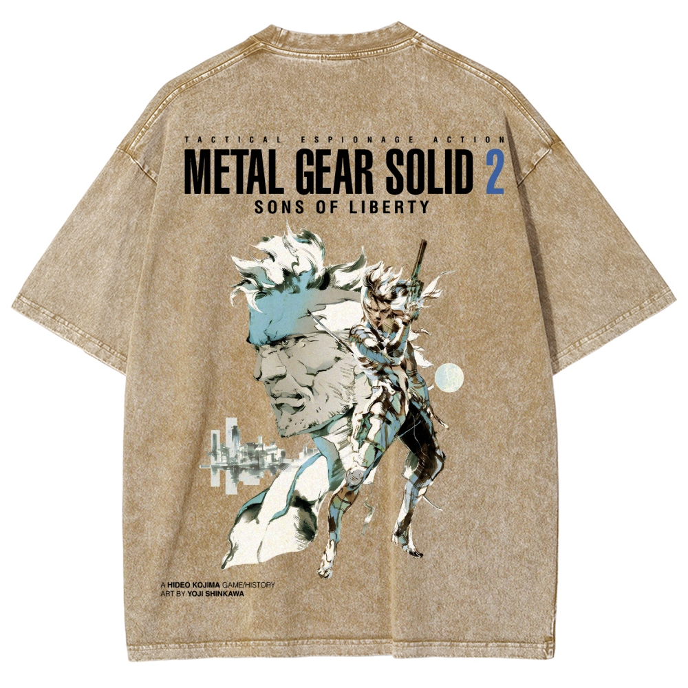 Metal Gear Solid Unisex Fit Washed T-Shirt 2508004208