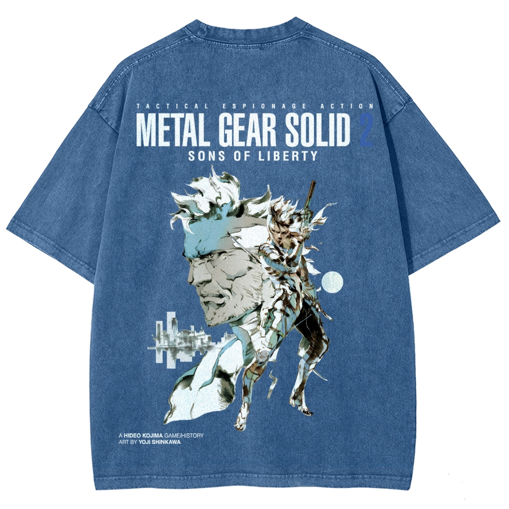Metal Gear Solid Unisex Fit Washed T-Shirt 2508004208