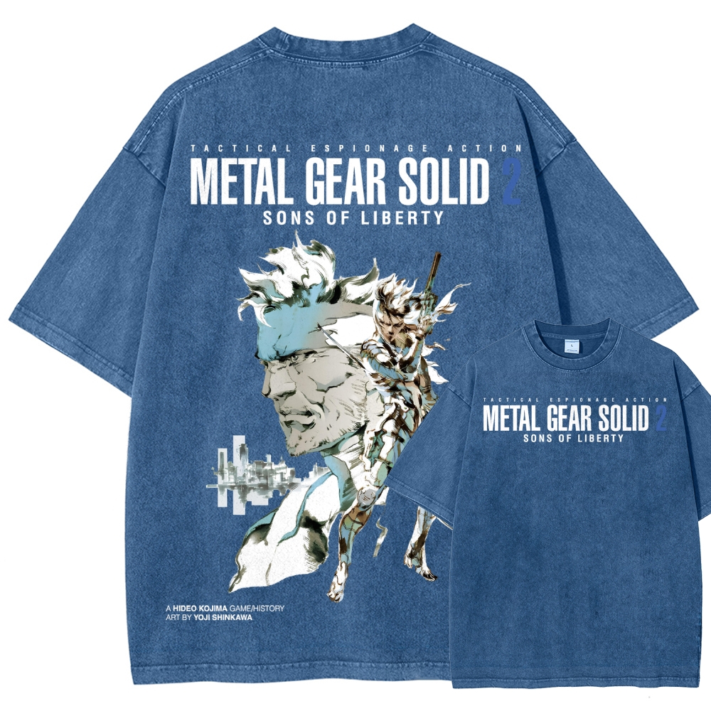 Metal Gear Solid Unisex Fit Washed T-Shirt 2508004208