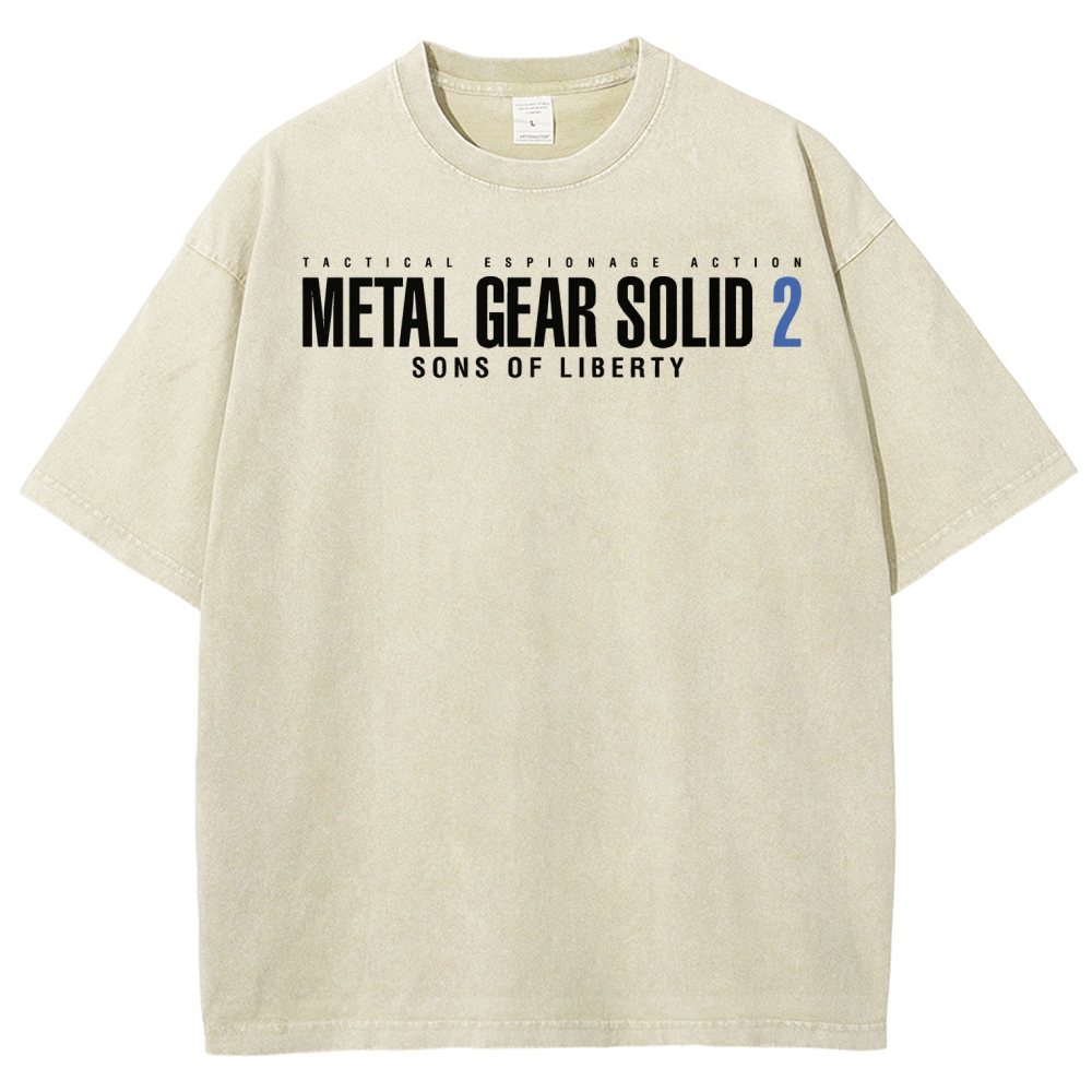 Metal Gear Solid Unisex Fit Washed T-Shirt 2508004208