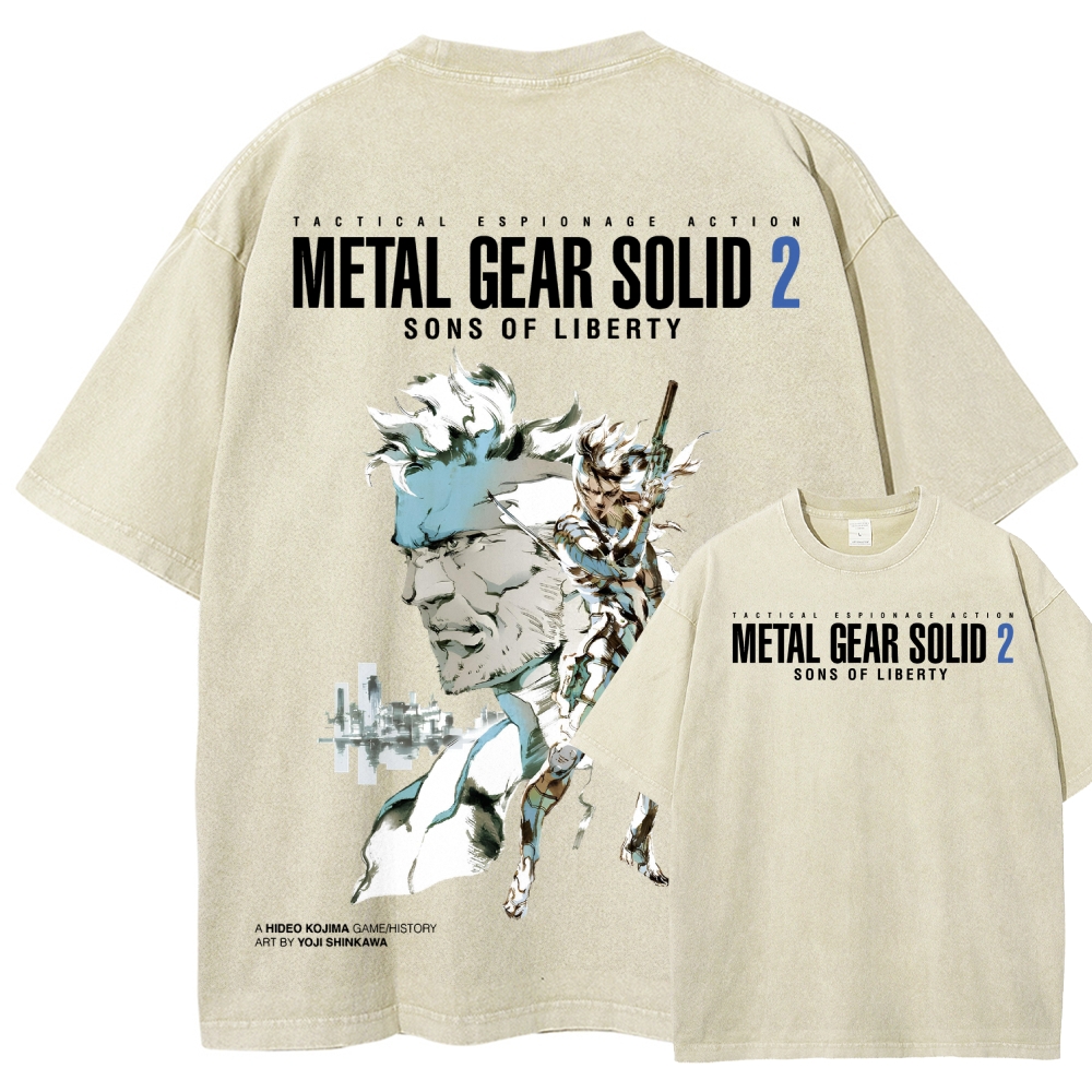 Metal Gear Solid Unisex Fit Washed T-Shirt 2508004208