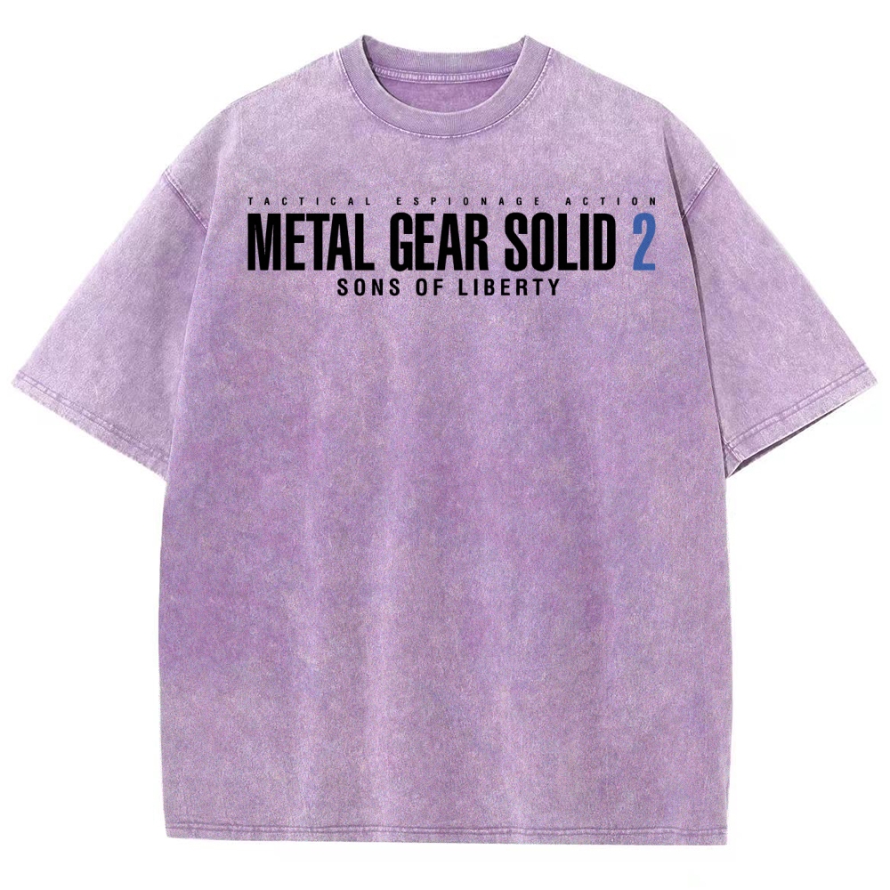 Metal Gear Solid Unisex Fit Washed T-Shirt 2508004208