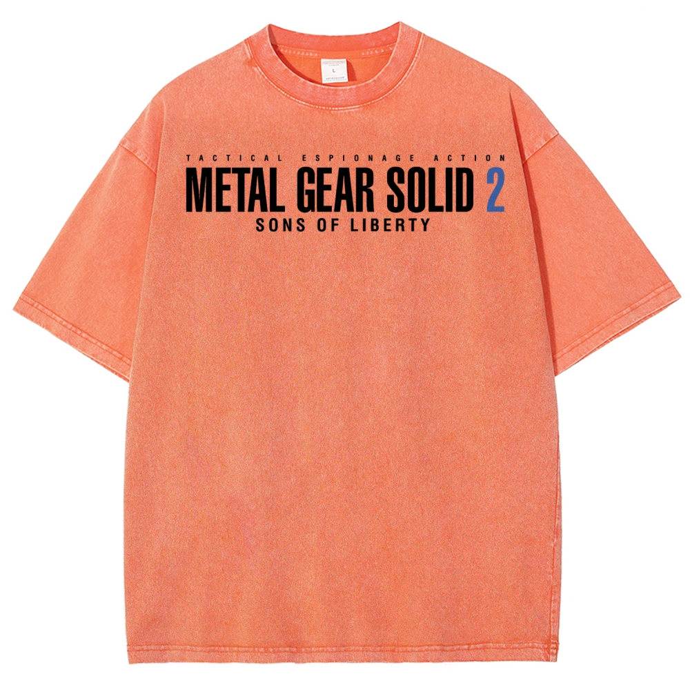 Metal Gear Solid Unisex Fit Washed T-Shirt 2508004208