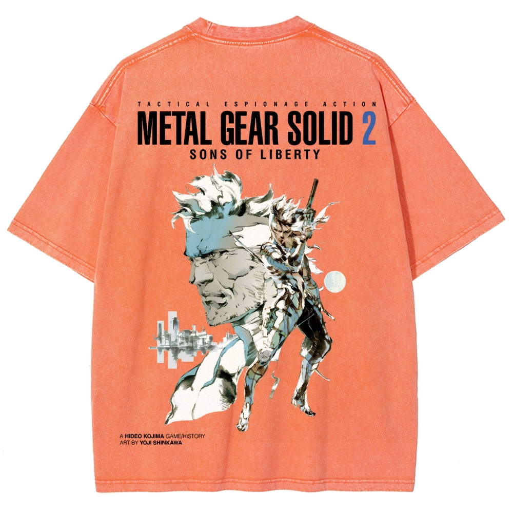 Metal Gear Solid Unisex Fit Washed T-Shirt 2508004208