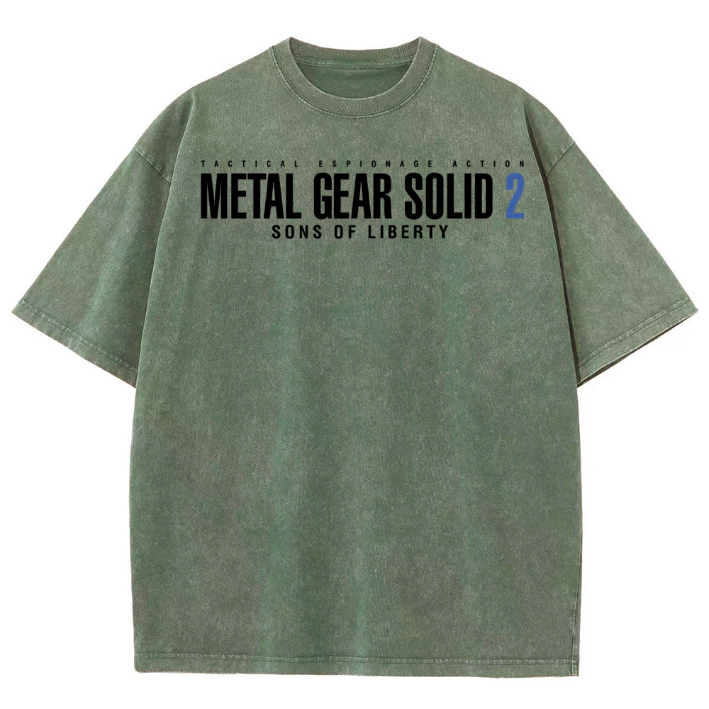 Metal Gear Solid Unisex Fit Washed T-Shirt 2508004208