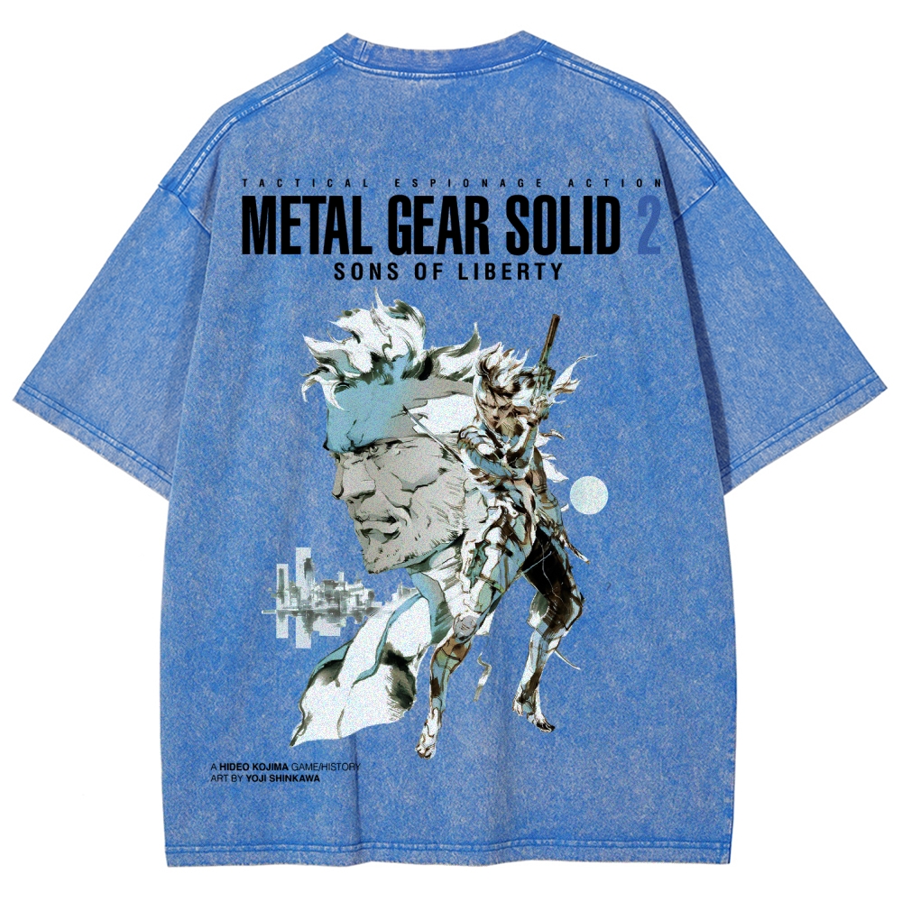 Metal Gear Solid Unisex Fit Washed T-Shirt 2508004208