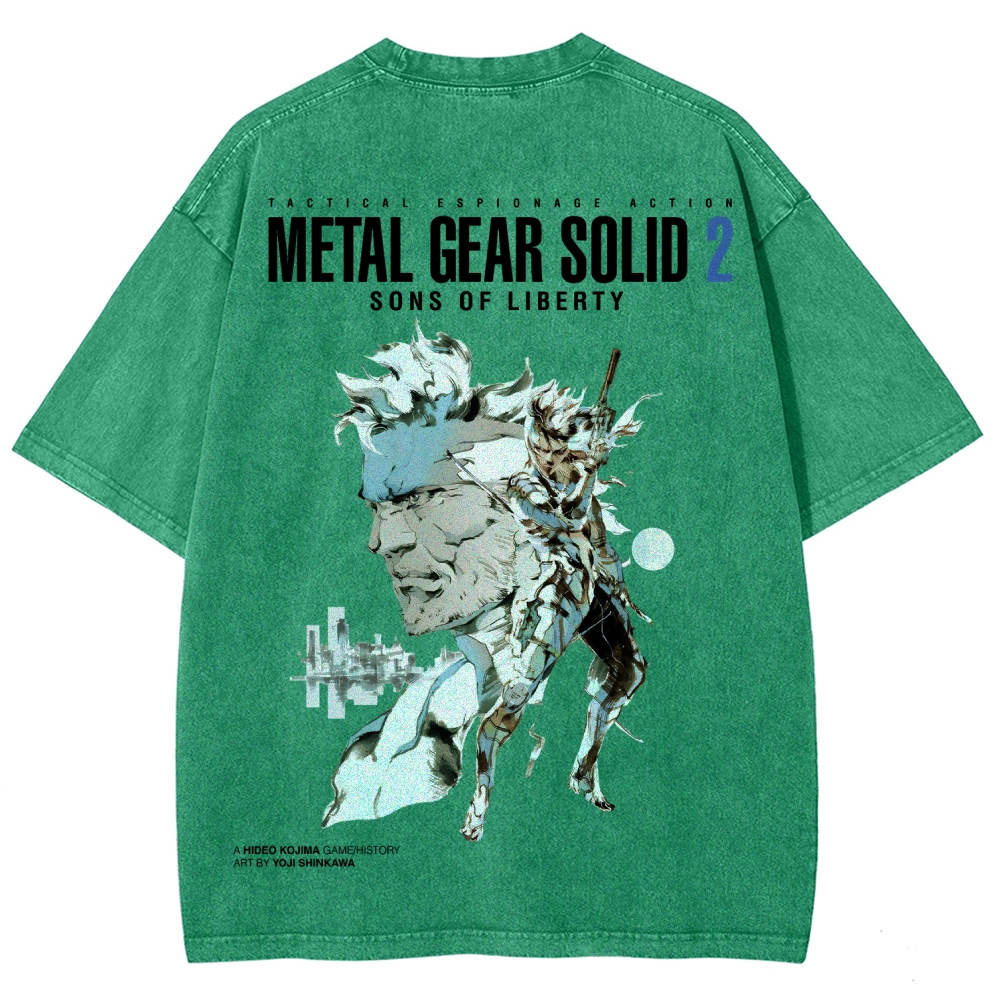 Metal Gear Solid Unisex Fit Washed T-Shirt 2508004208