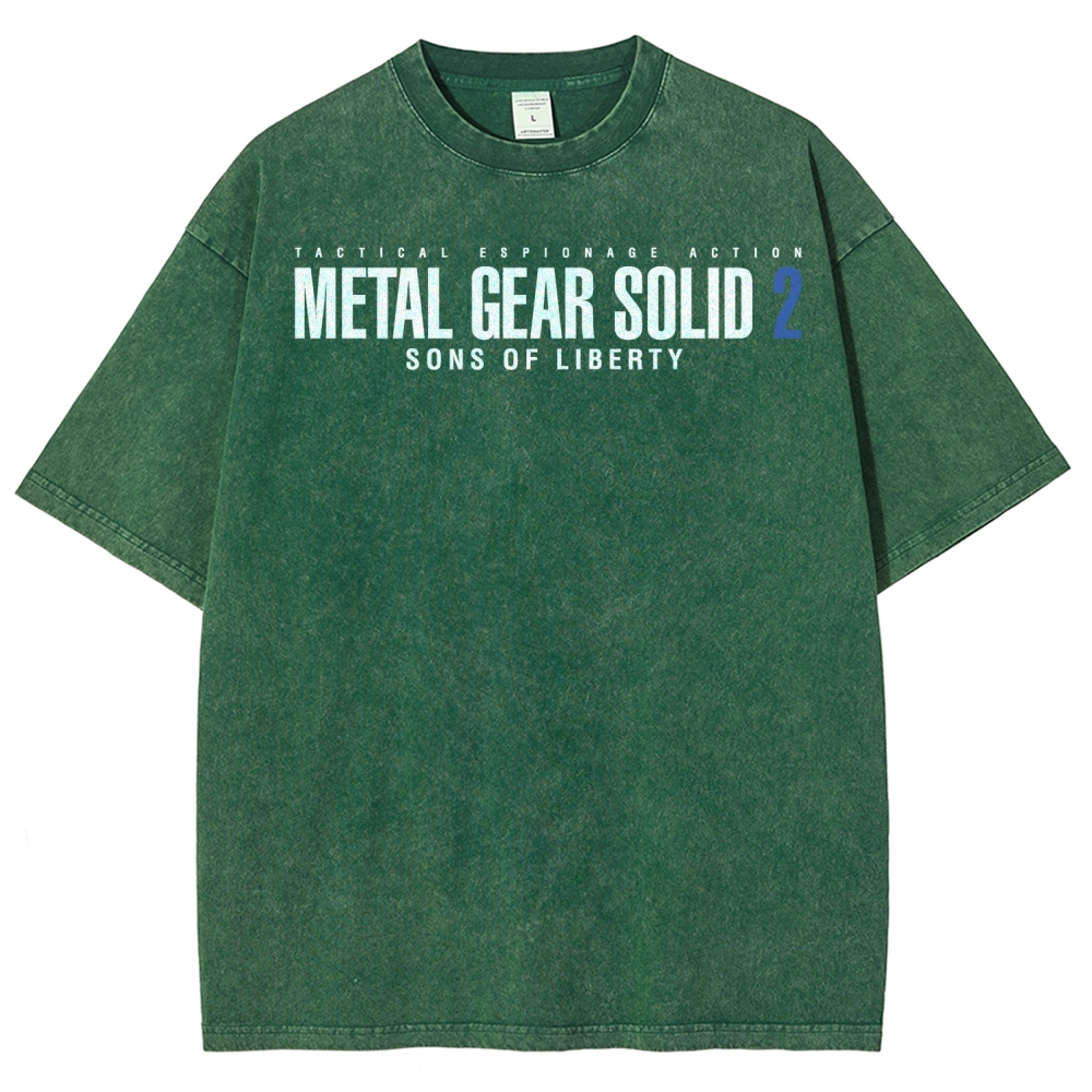 Metal Gear Solid Unisex Fit Washed T-Shirt 2508004208
