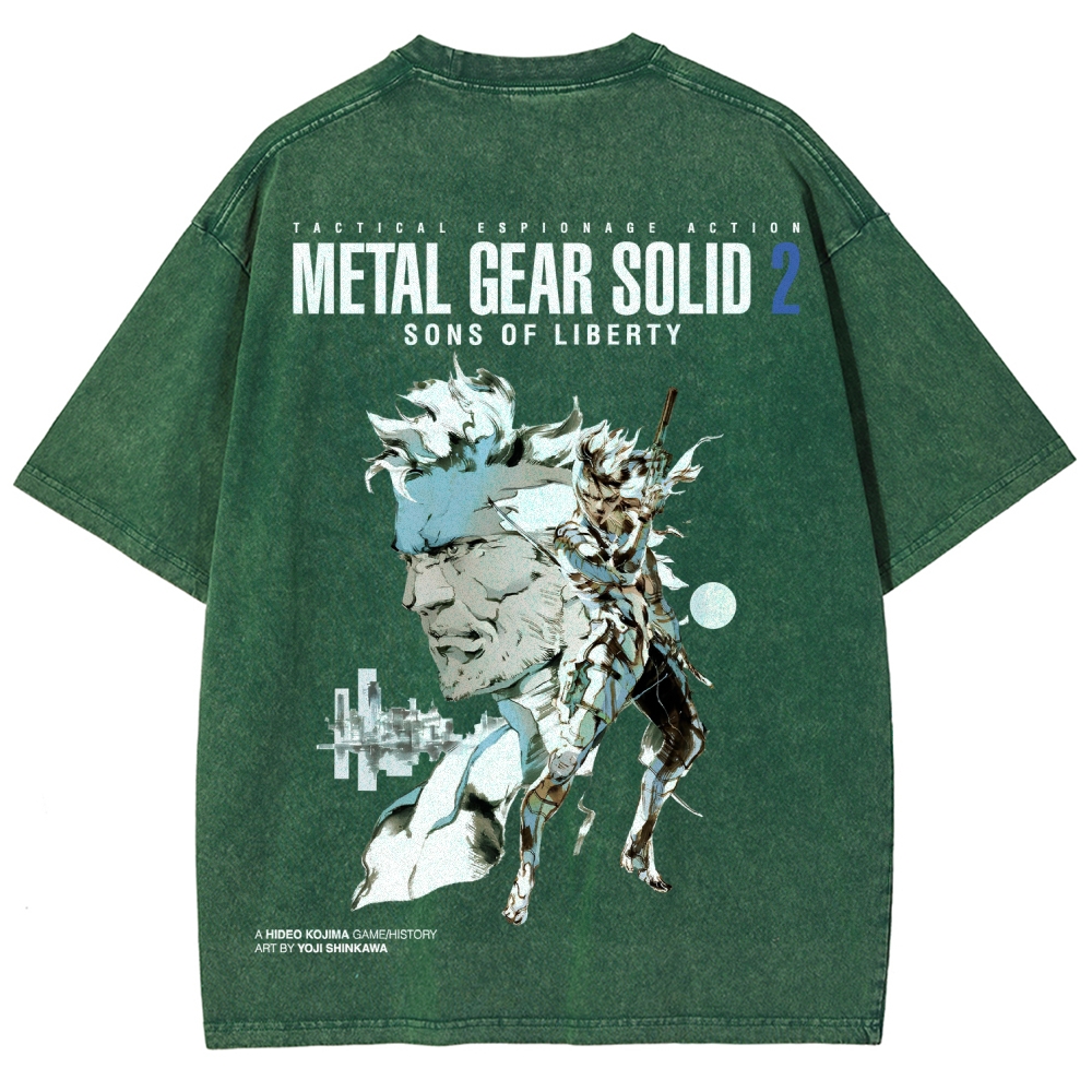 Metal Gear Solid Unisex Fit Washed T-Shirt 2508004208
