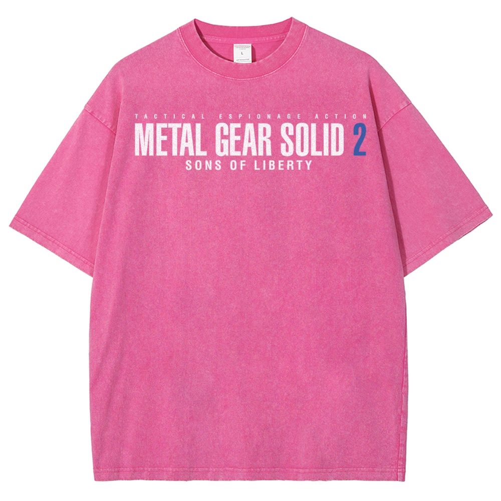 Metal Gear Solid Unisex Fit Washed T-Shirt 2508004208