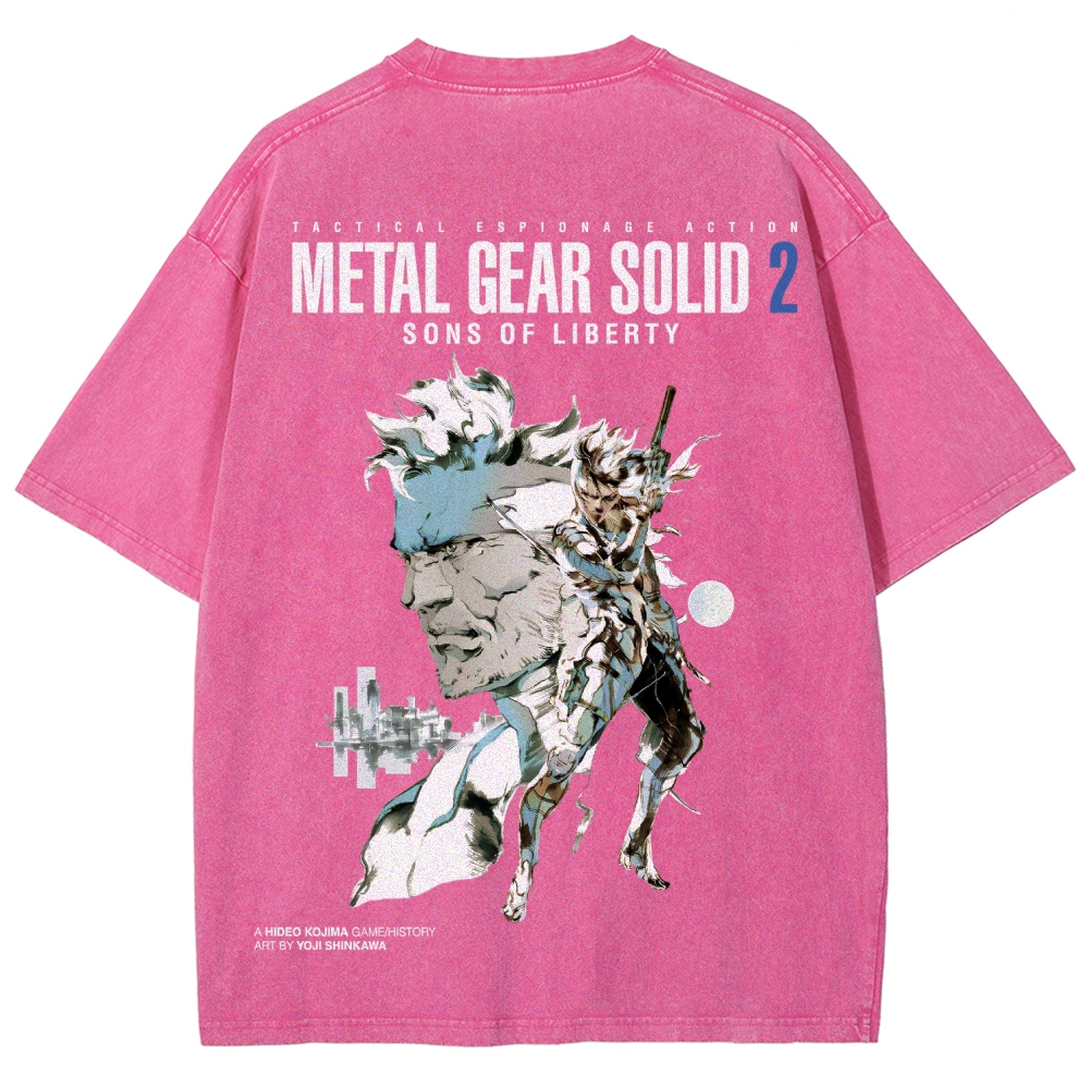 Metal Gear Solid Unisex Fit Washed T-Shirt 2508004208