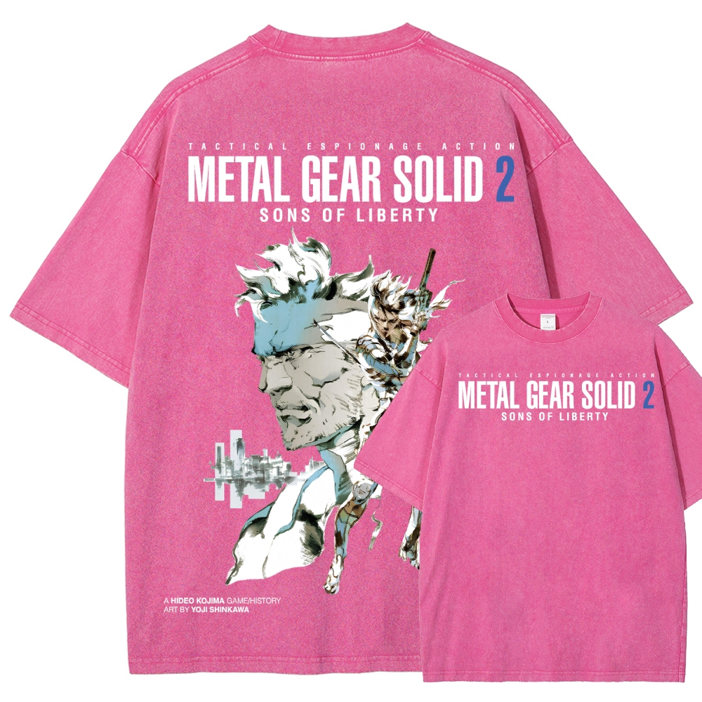 Metal Gear Solid Unisex Fit Washed T-Shirt 2508004208