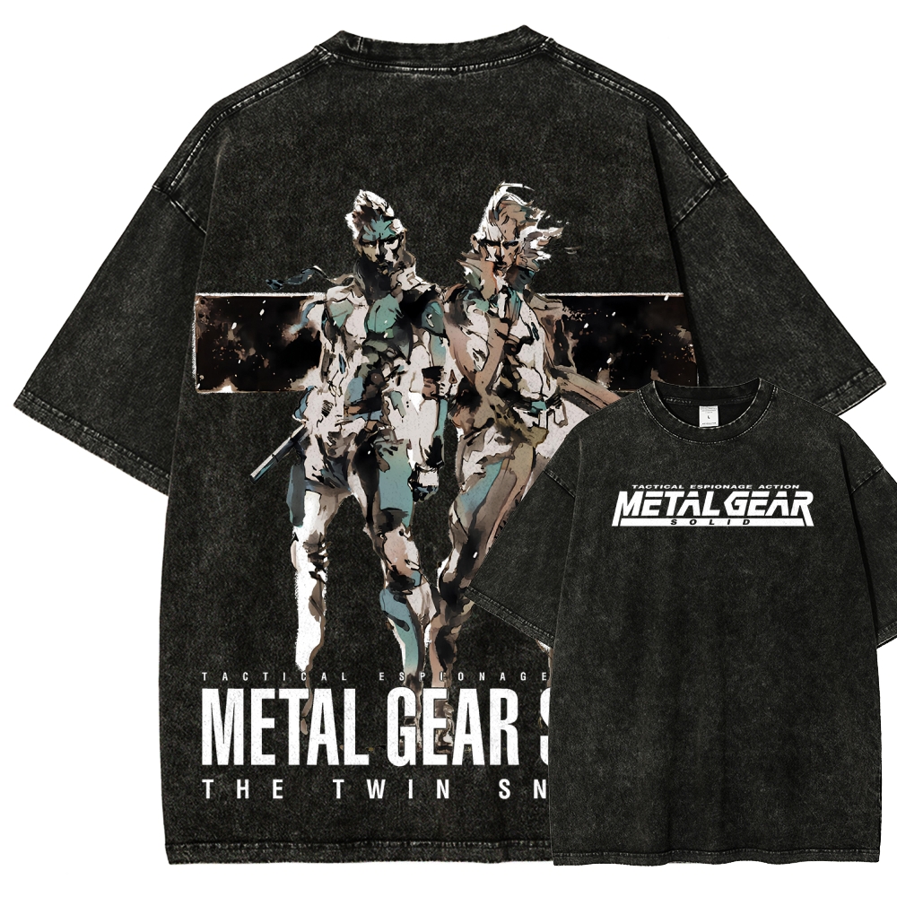Metal Gear Solid Unisex Fit Washed T-Shirt 2508004217