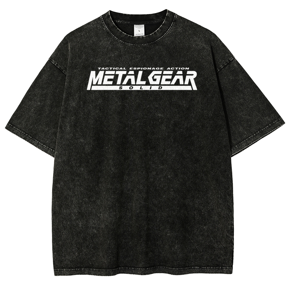 Metal Gear Solid Unisex Fit Washed T-Shirt 2508004217