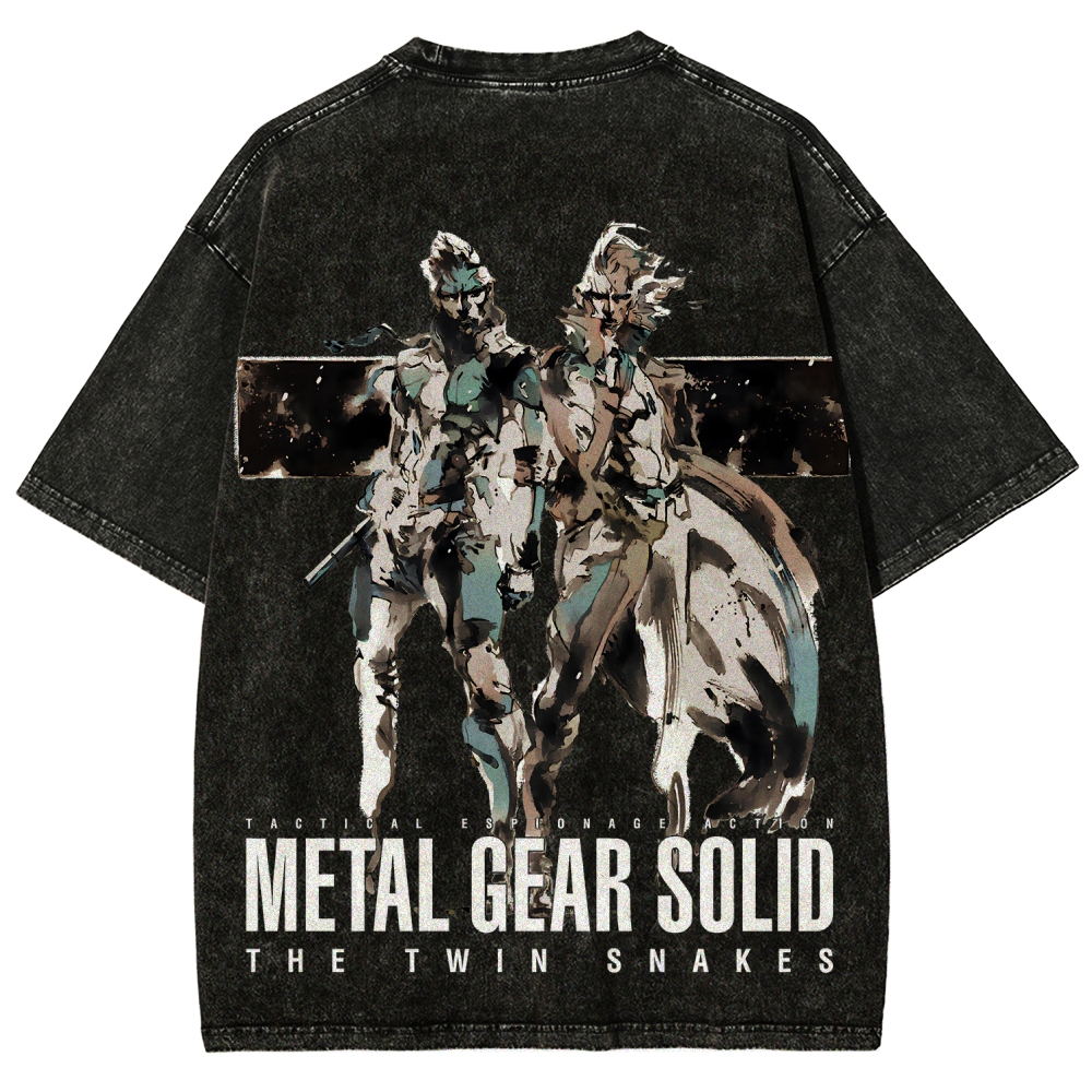 Metal Gear Solid Unisex Fit Washed T-Shirt 2508004217
