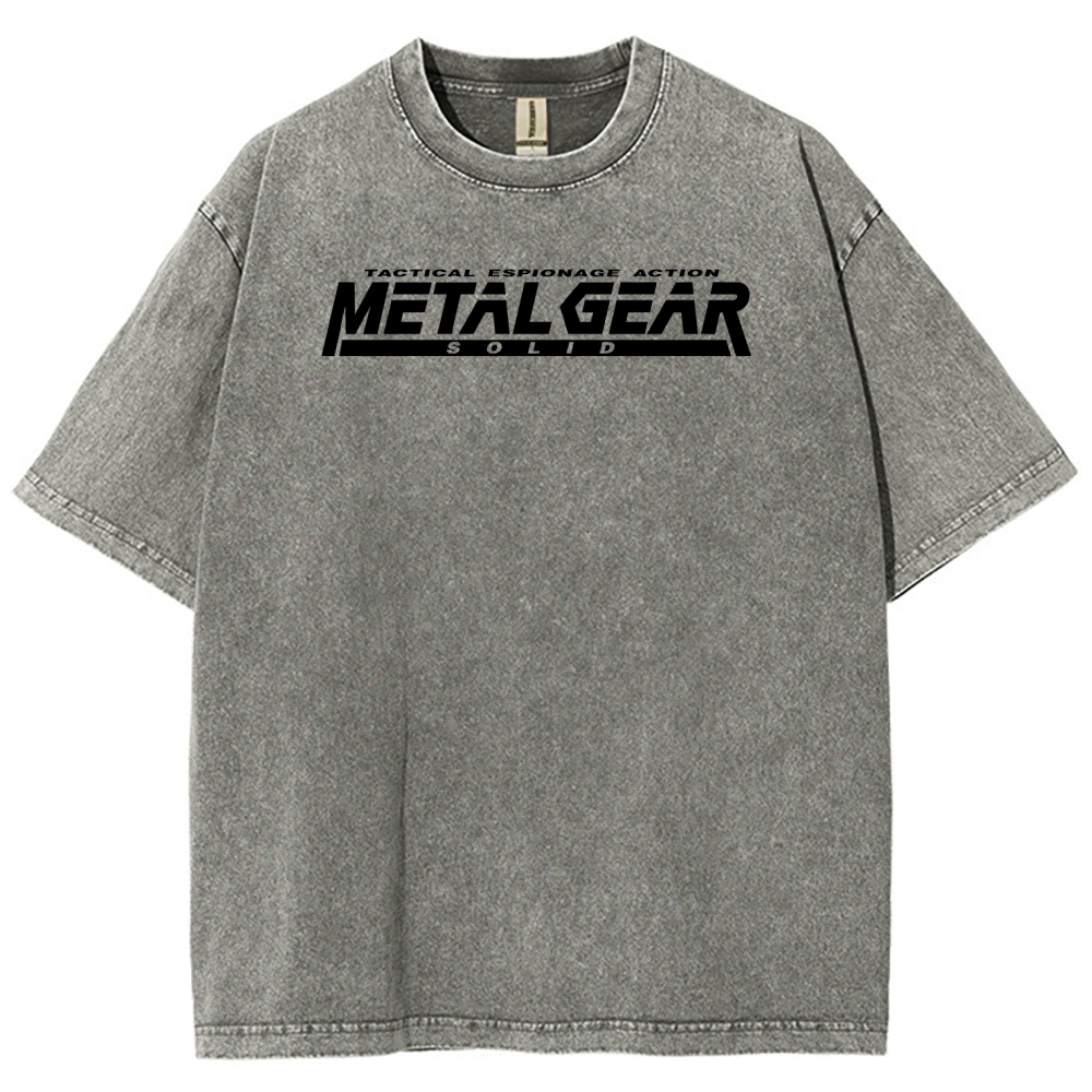 Metal Gear Solid Unisex Fit Washed T-Shirt 2508004217