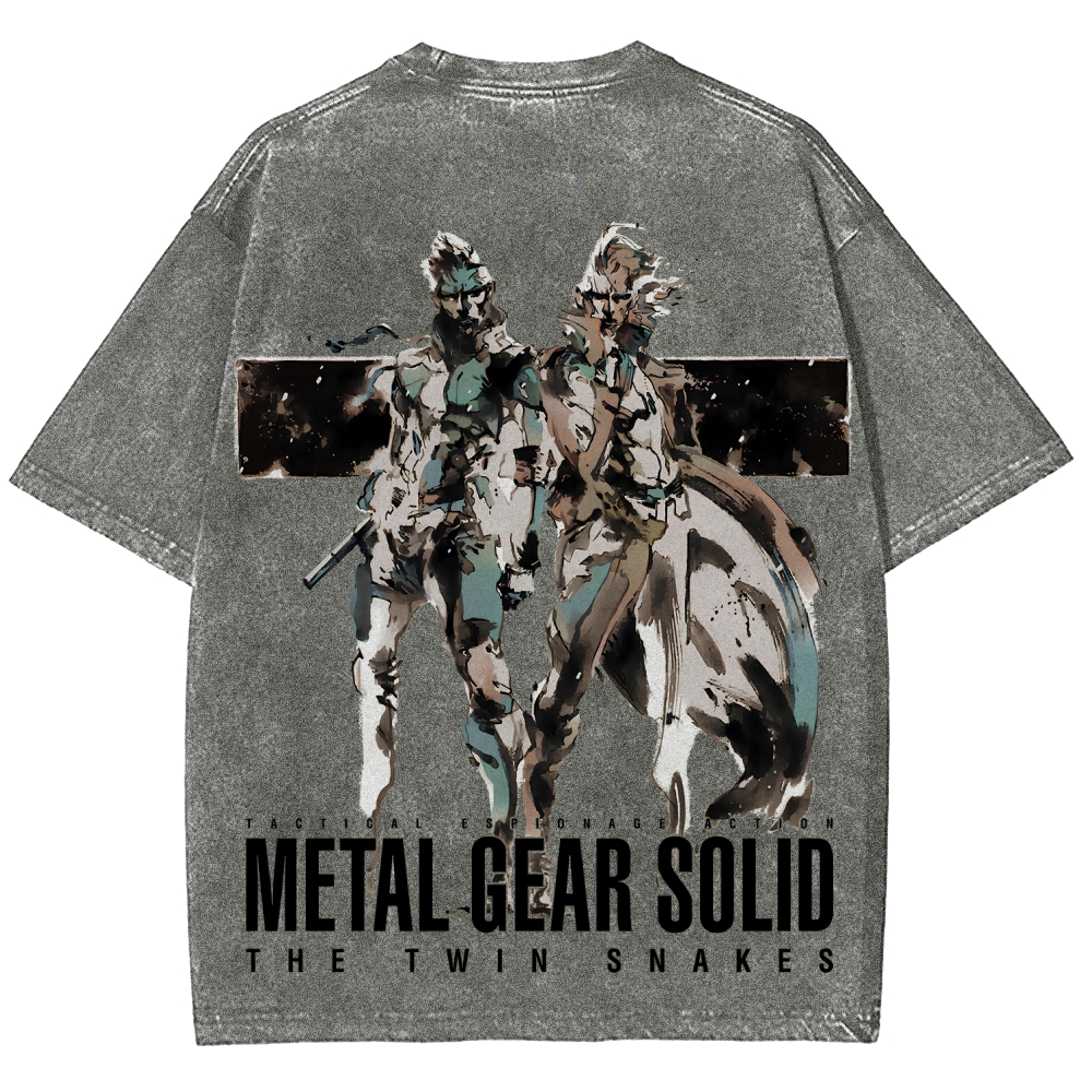 Metal Gear Solid Unisex Fit Washed T-Shirt 2508004217