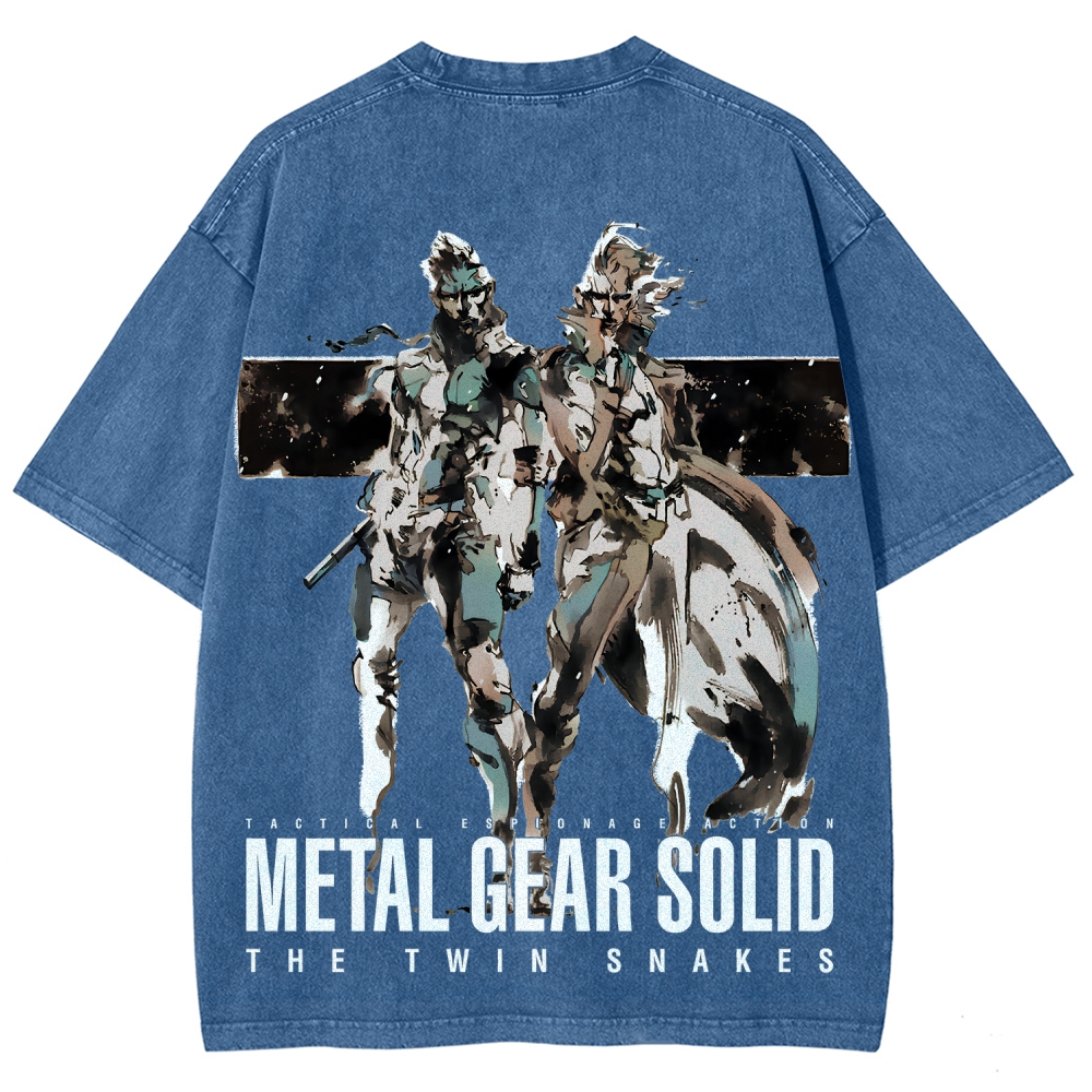 Metal Gear Solid Unisex Fit Washed T-Shirt 2508004217