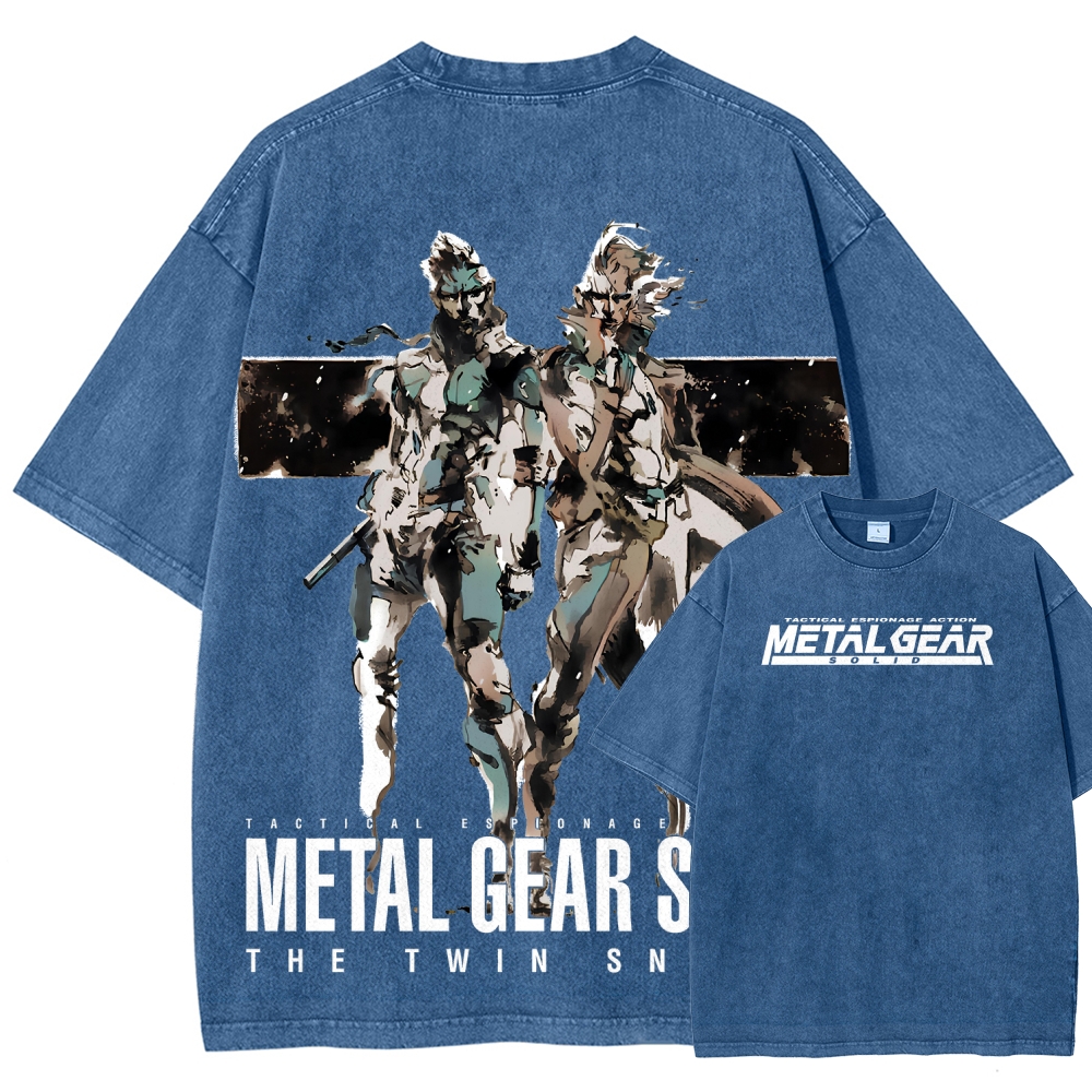 Metal Gear Solid Unisex Fit Washed T-Shirt 2508004217