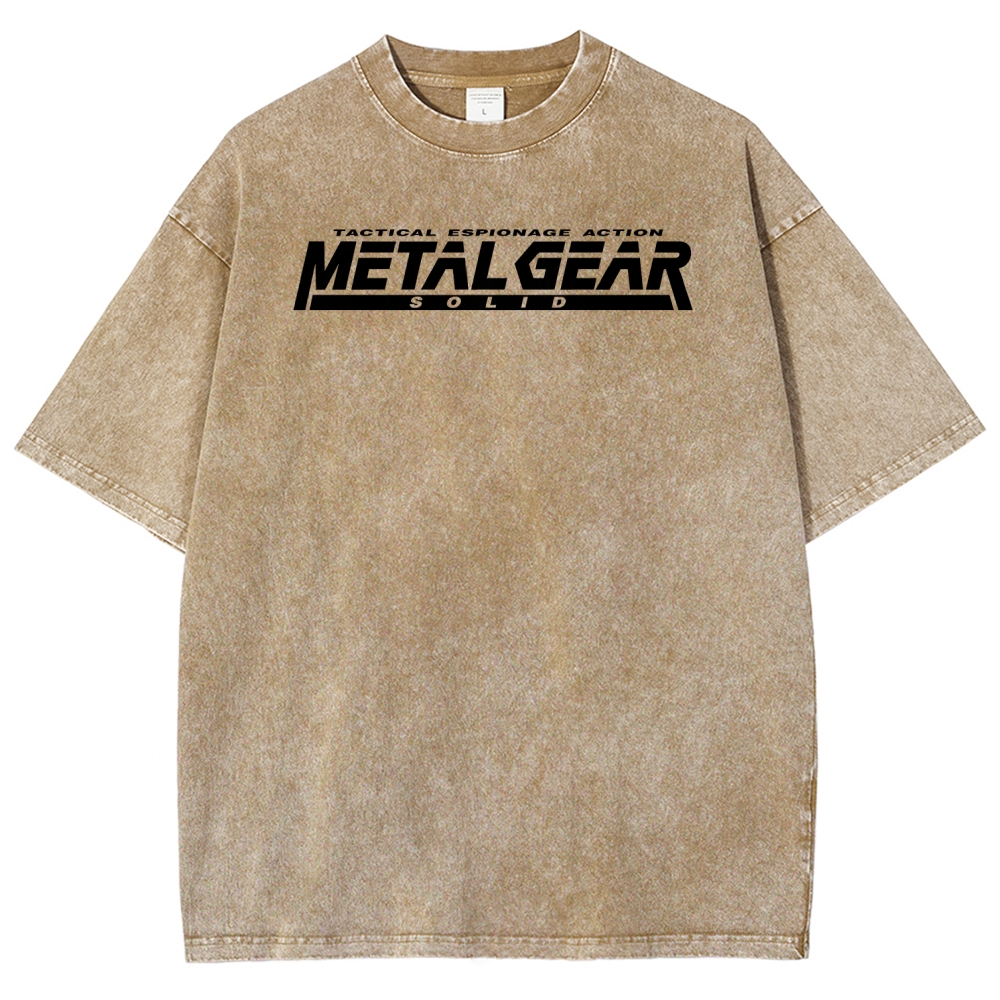 Metal Gear Solid Unisex Fit Washed T-Shirt 2508004217
