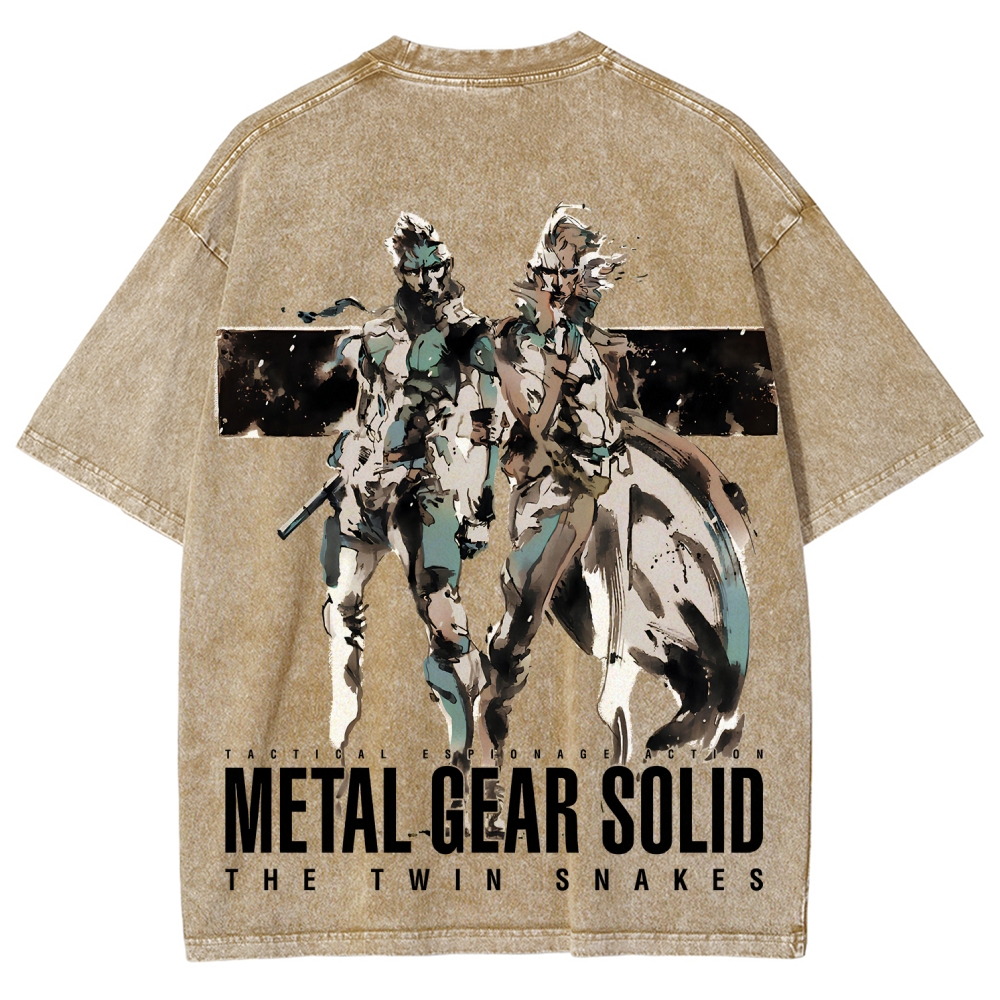 Metal Gear Solid Unisex Fit Washed T-Shirt 2508004217