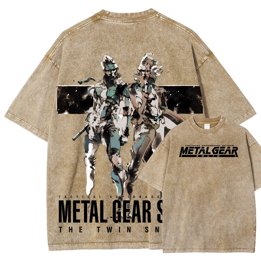 Metal Gear Solid Unisex Fit Washed T-Shirt 2508004217