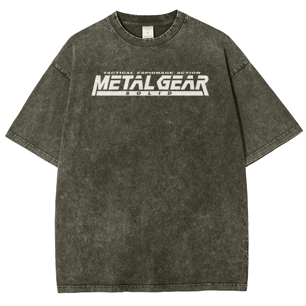 Metal Gear Solid Unisex Fit Washed T-Shirt 2508004217