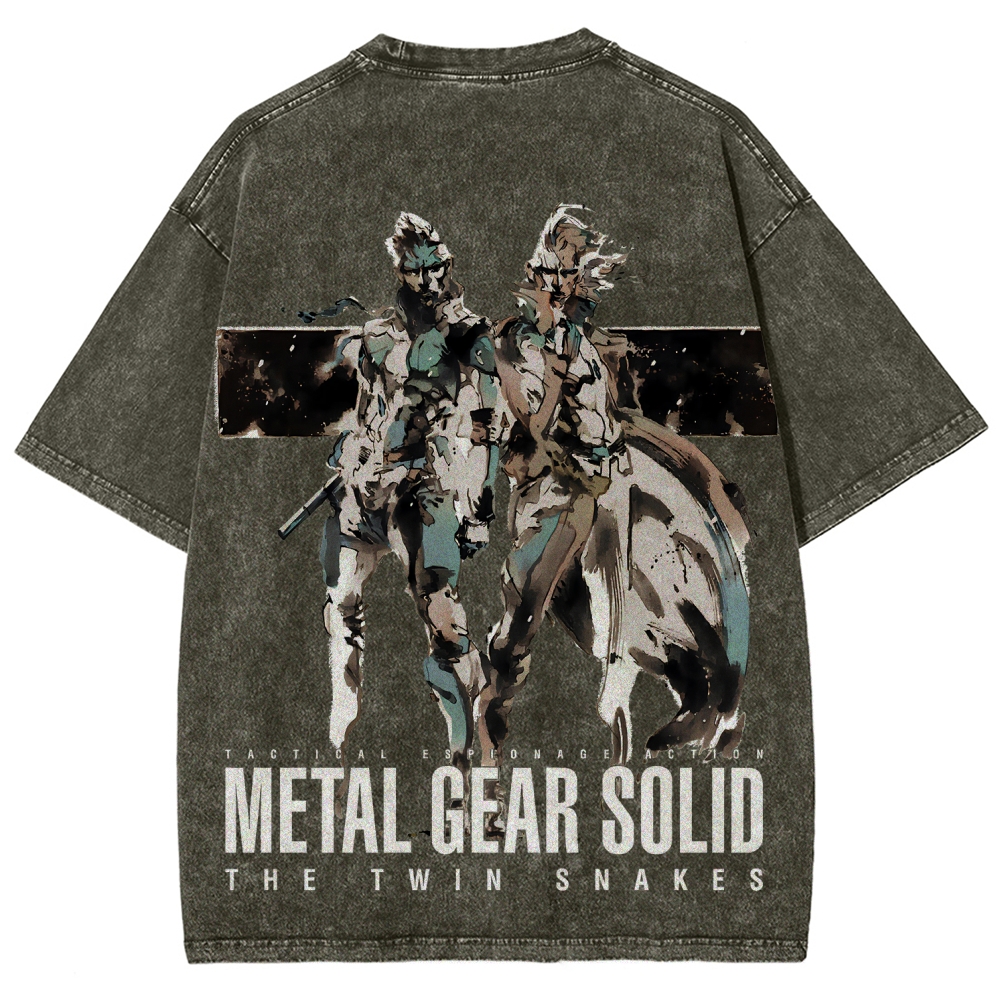 Metal Gear Solid Unisex Fit Washed T-Shirt 2508004217