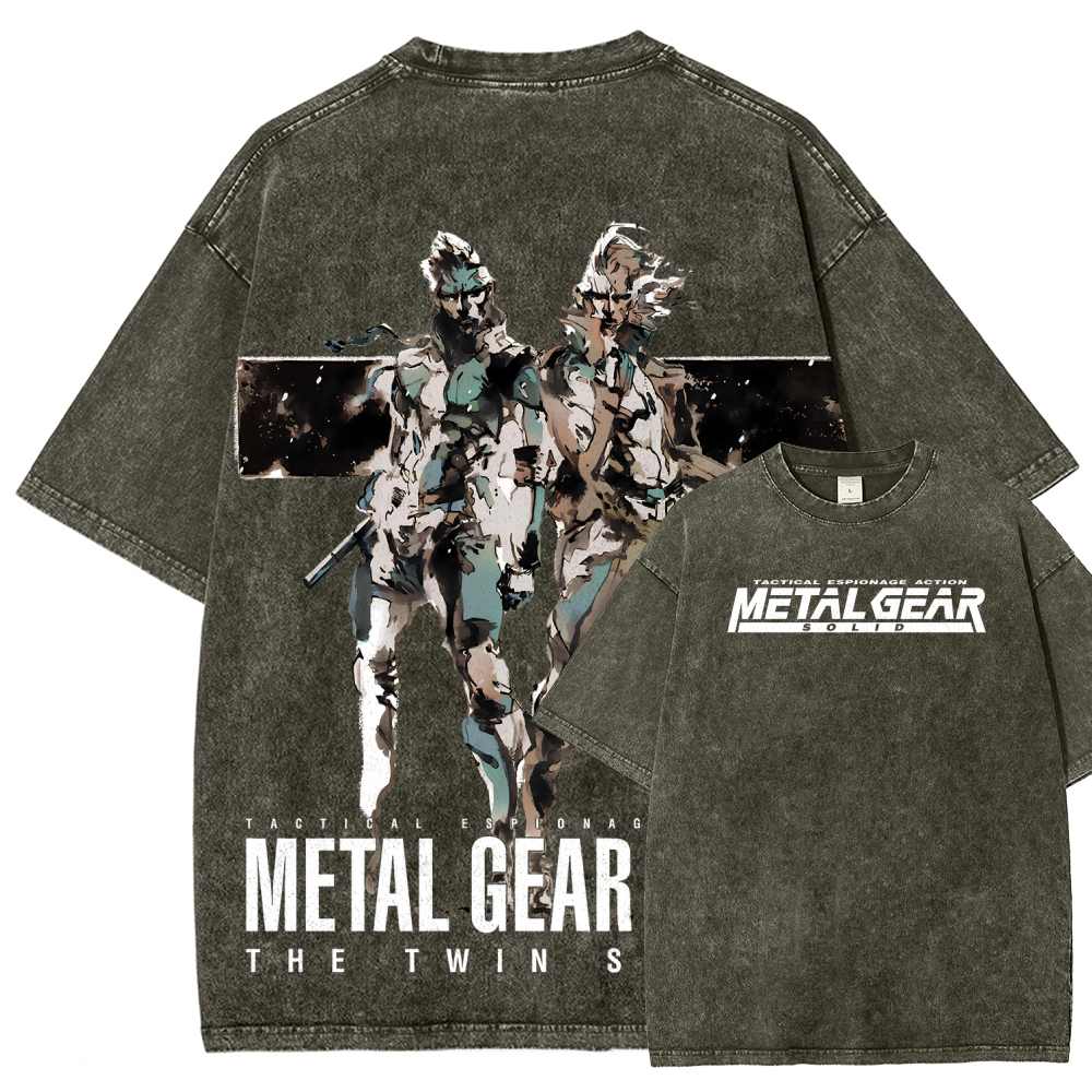 Metal Gear Solid Unisex Fit Washed T-Shirt 2508004217