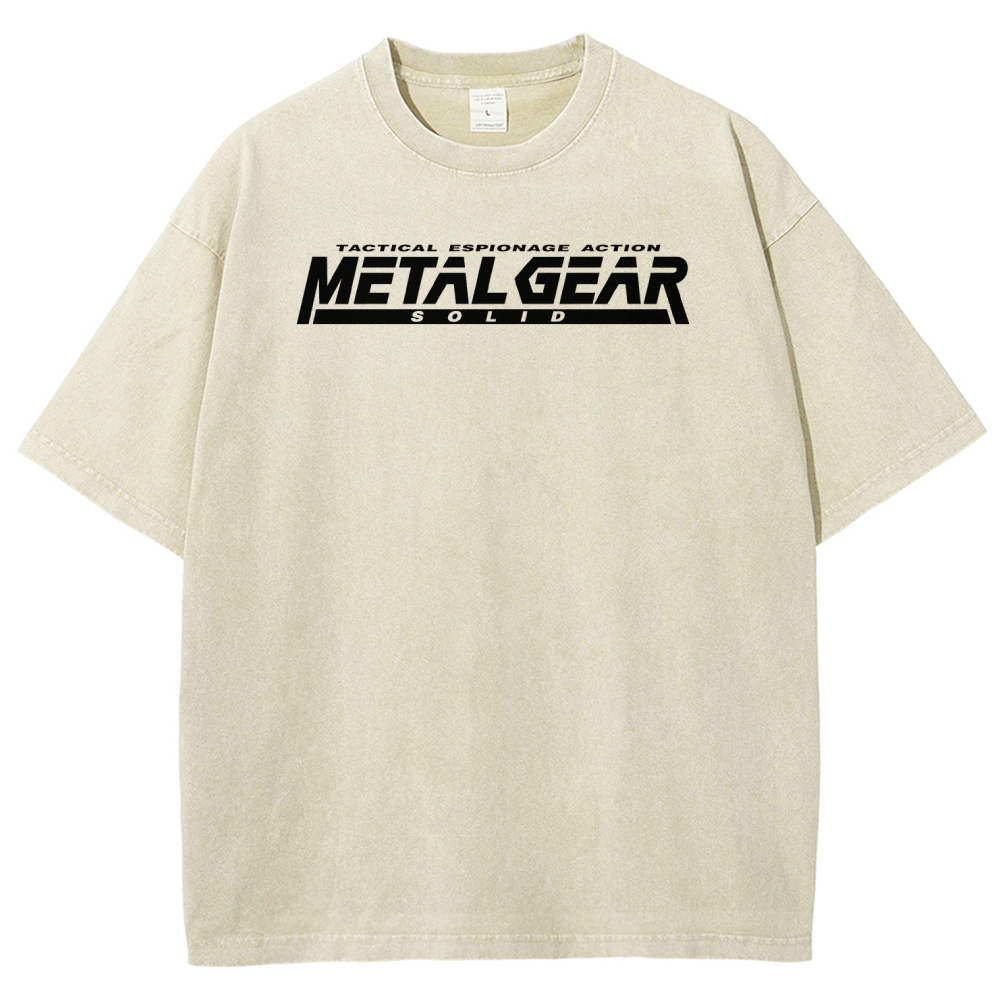 Metal Gear Solid Unisex Fit Washed T-Shirt 2508004217