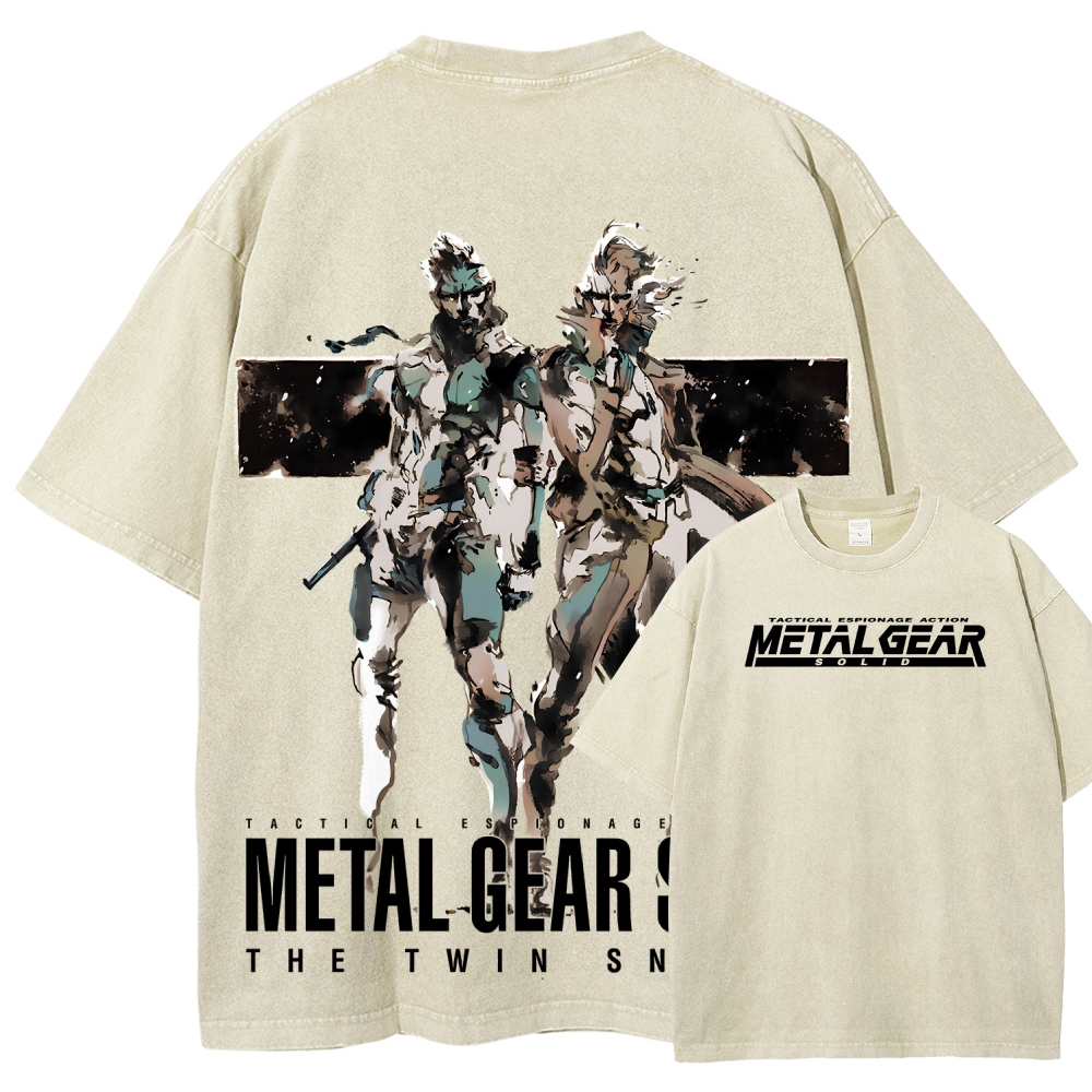 Metal Gear Solid Unisex Fit Washed T-Shirt 2508004217