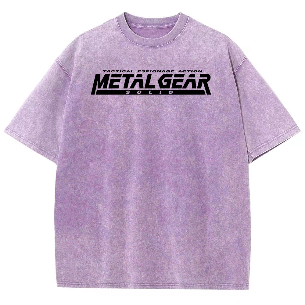Metal Gear Solid Unisex Fit Washed T-Shirt 2508004217