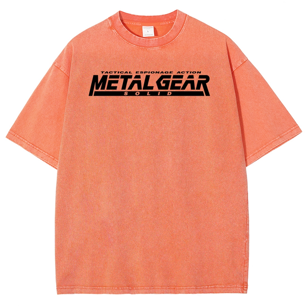 Metal Gear Solid Unisex Fit Washed T-Shirt 2508004217