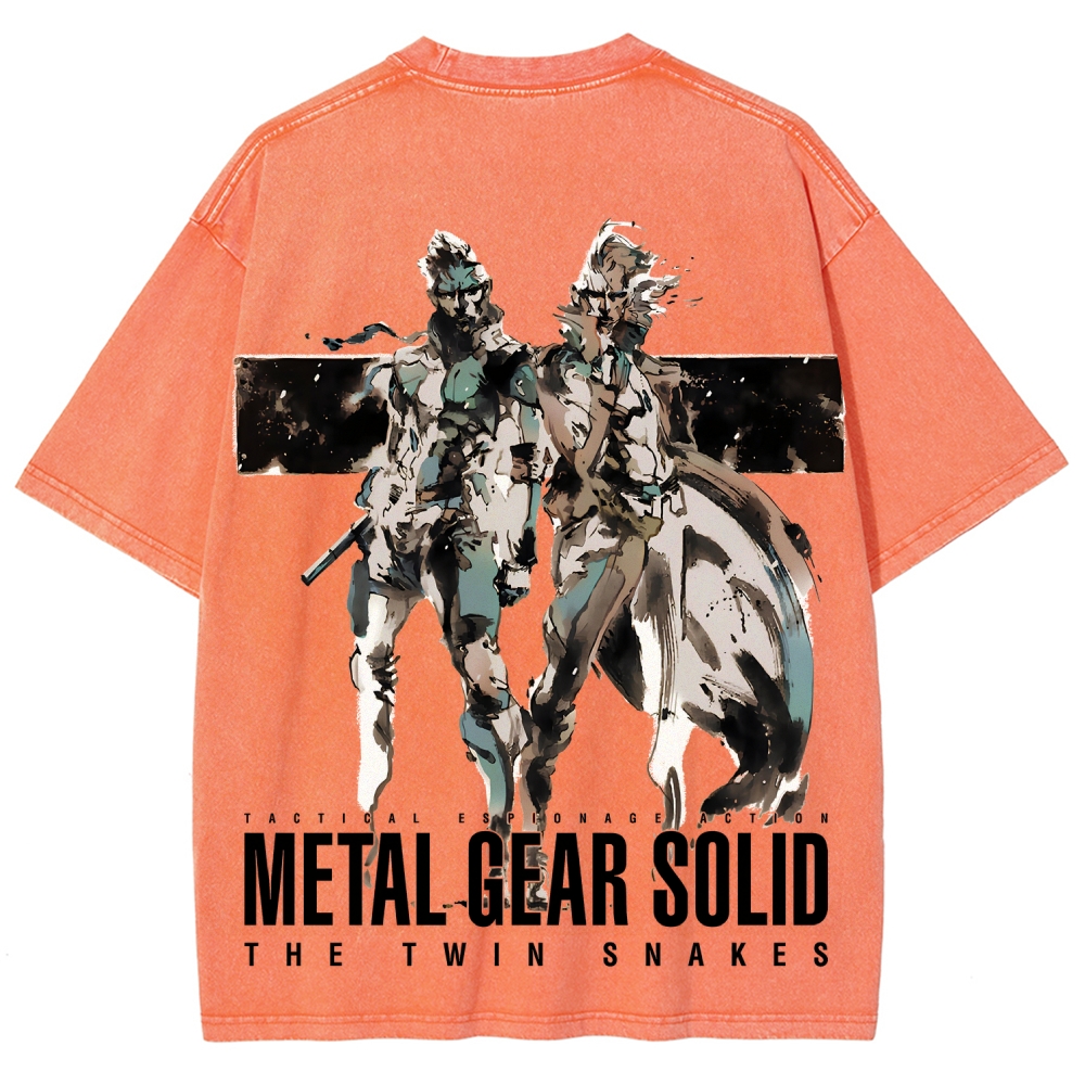 Metal Gear Solid Unisex Fit Washed T-Shirt 2508004217