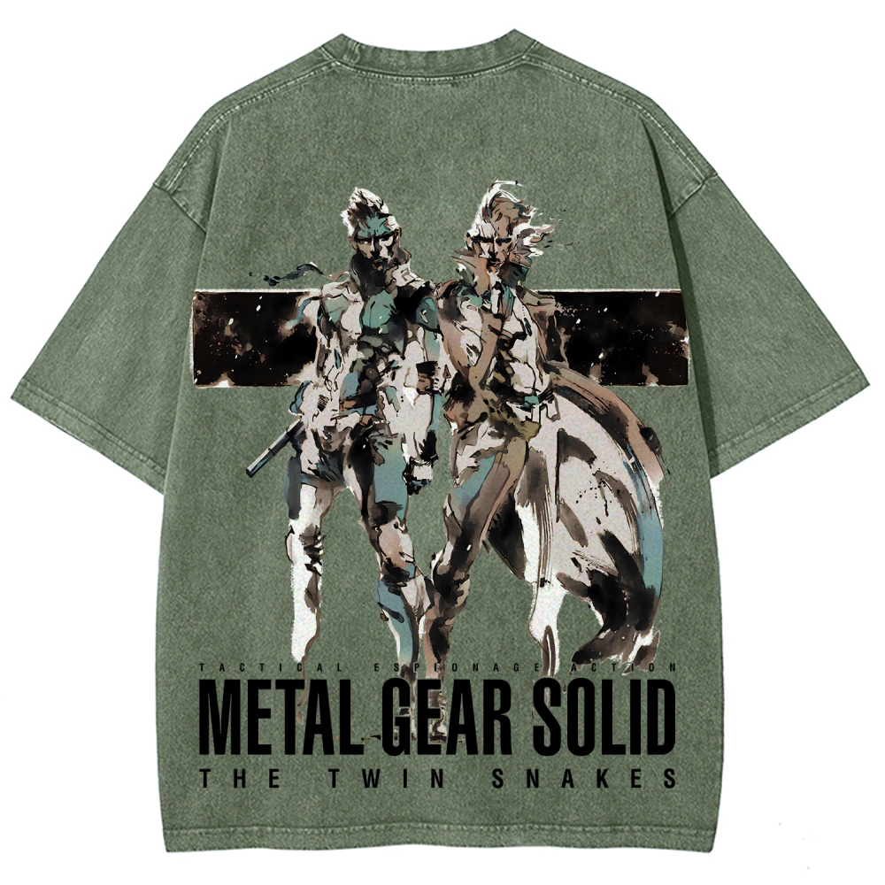 Metal Gear Solid Unisex Fit Washed T-Shirt 2508004217