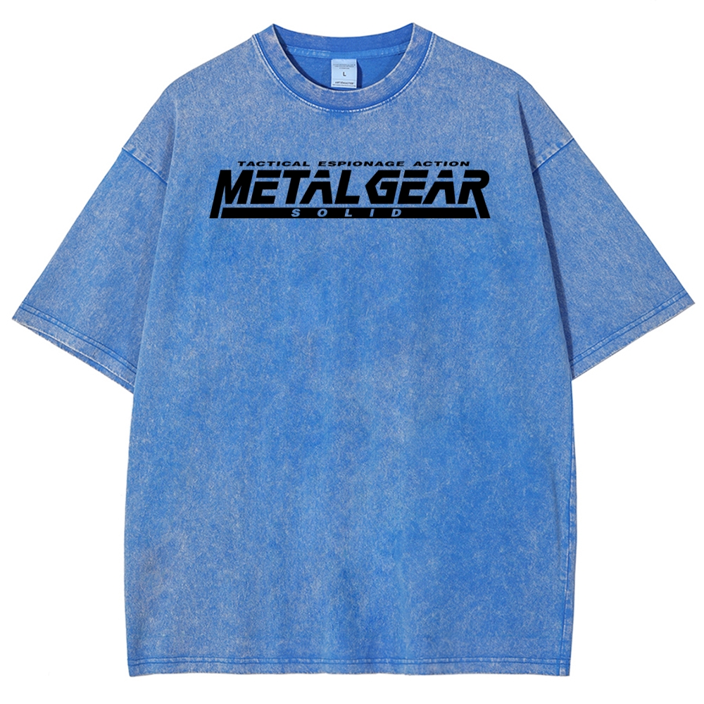Metal Gear Solid Unisex Fit Washed T-Shirt 2508004217