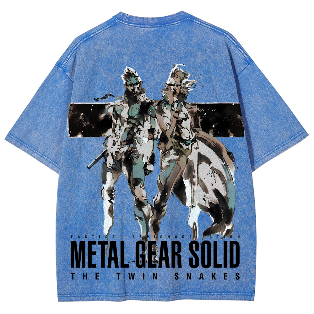 Metal Gear Solid Unisex Fit Washed T-Shirt 2508004217